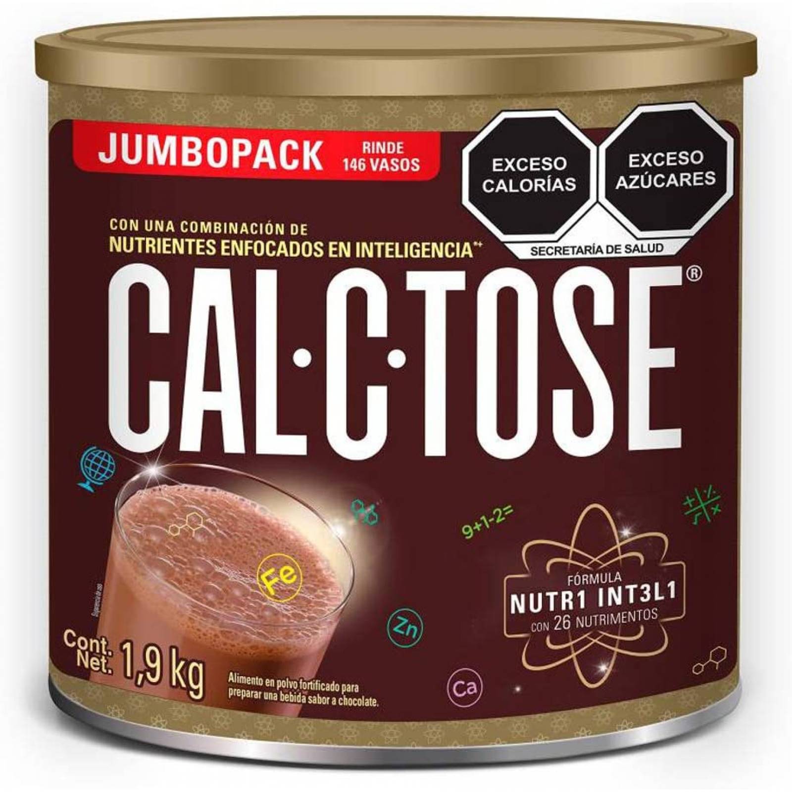 Chocolate En Polvo Cal-C-Tose Nutrientes Minerales 1900 g