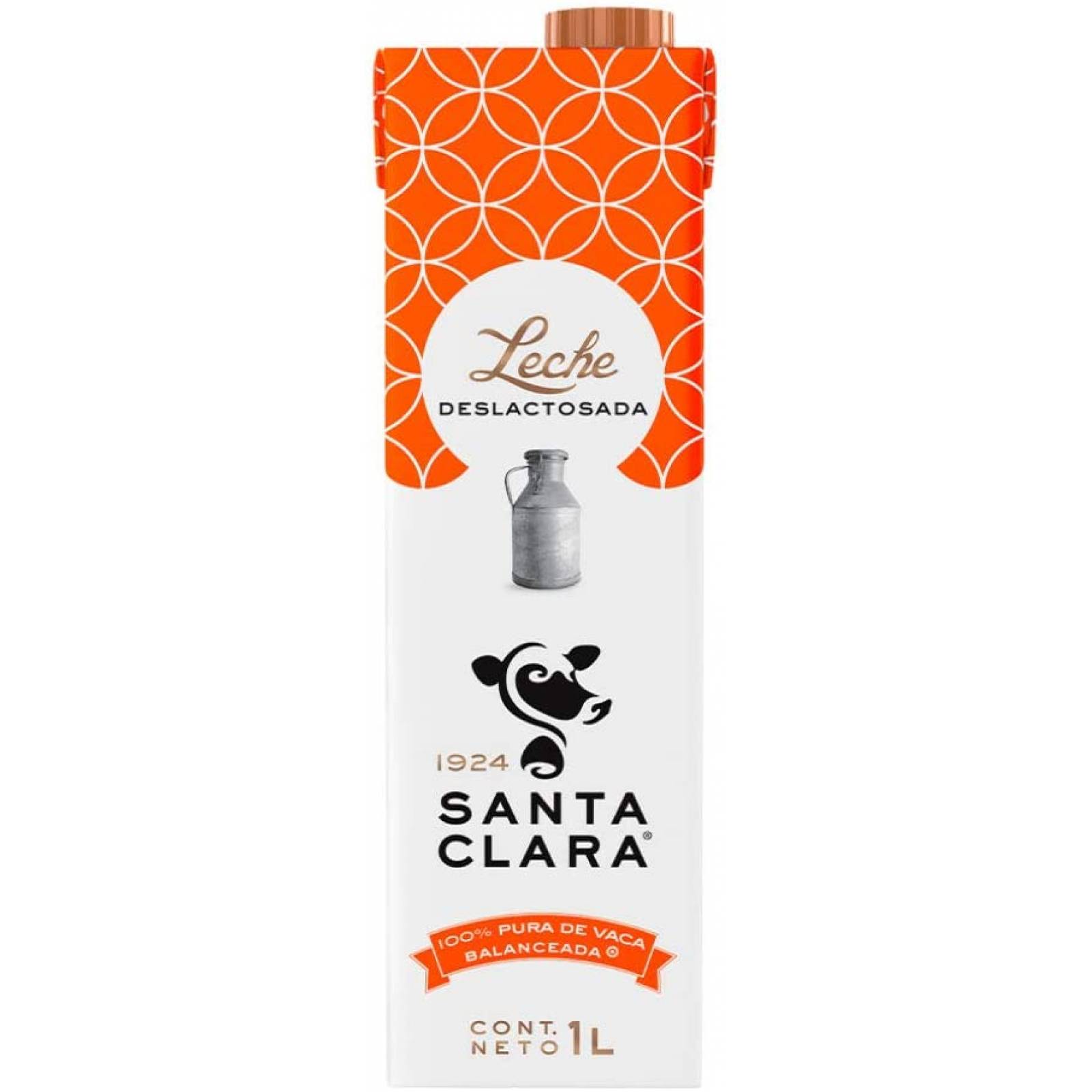 Leche Deslactosada, Leche Santa Clara, 12 Pack - 1L/caja