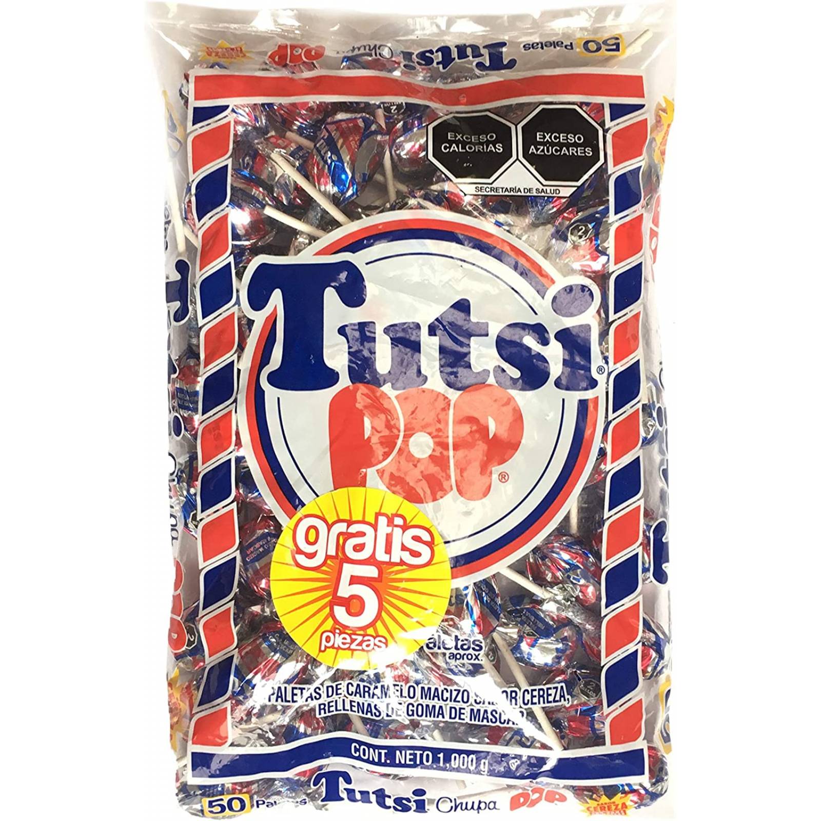 Tutsi Pop Paleta de Caramelo Macizo