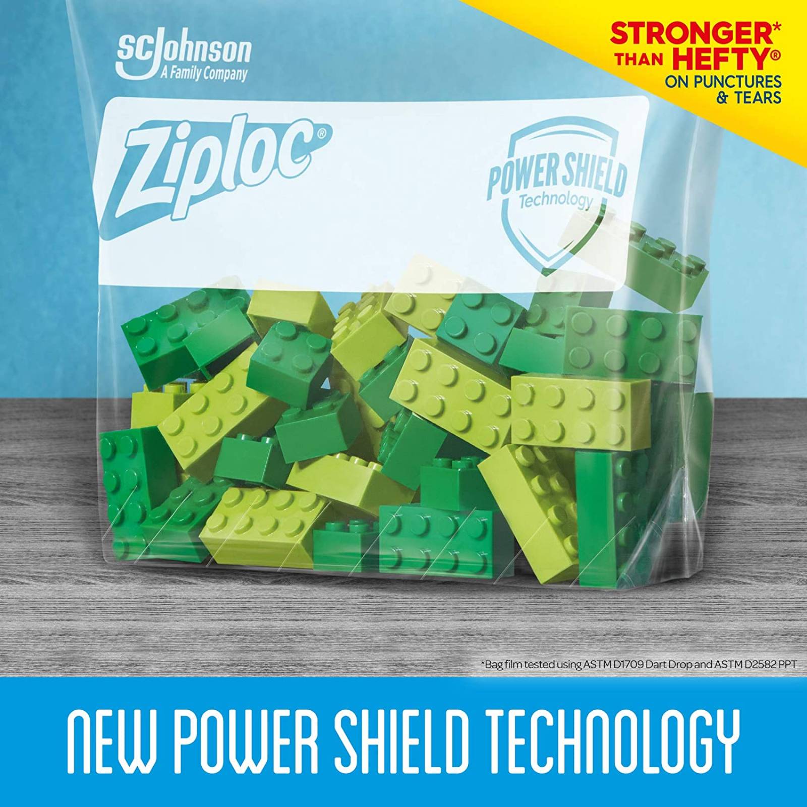 Ziploc Bolsas de almacenamiento con tecnología Power Shield, para alimentos, sándwich, organización y más,
