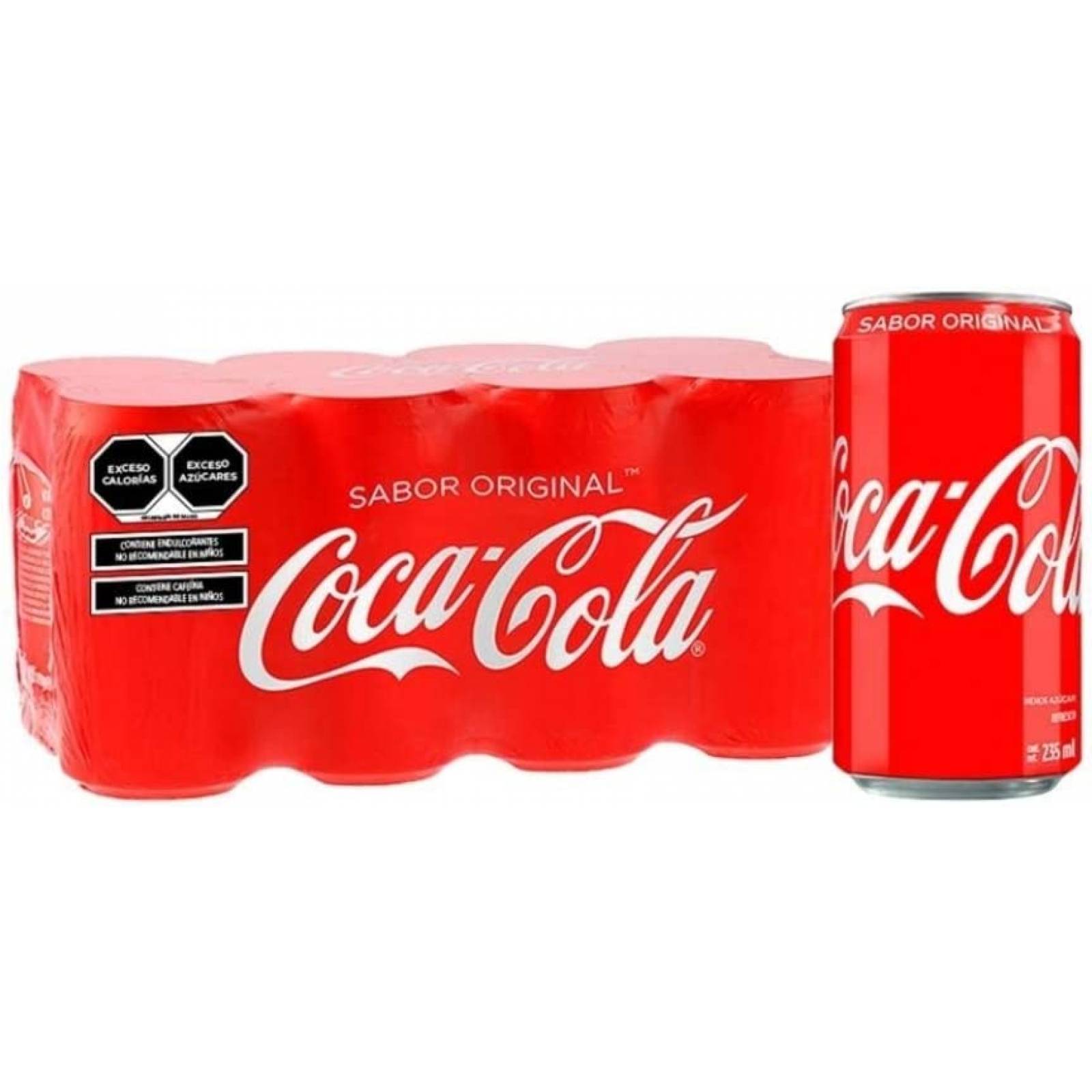 Coca Cola original mini pack 8 latas