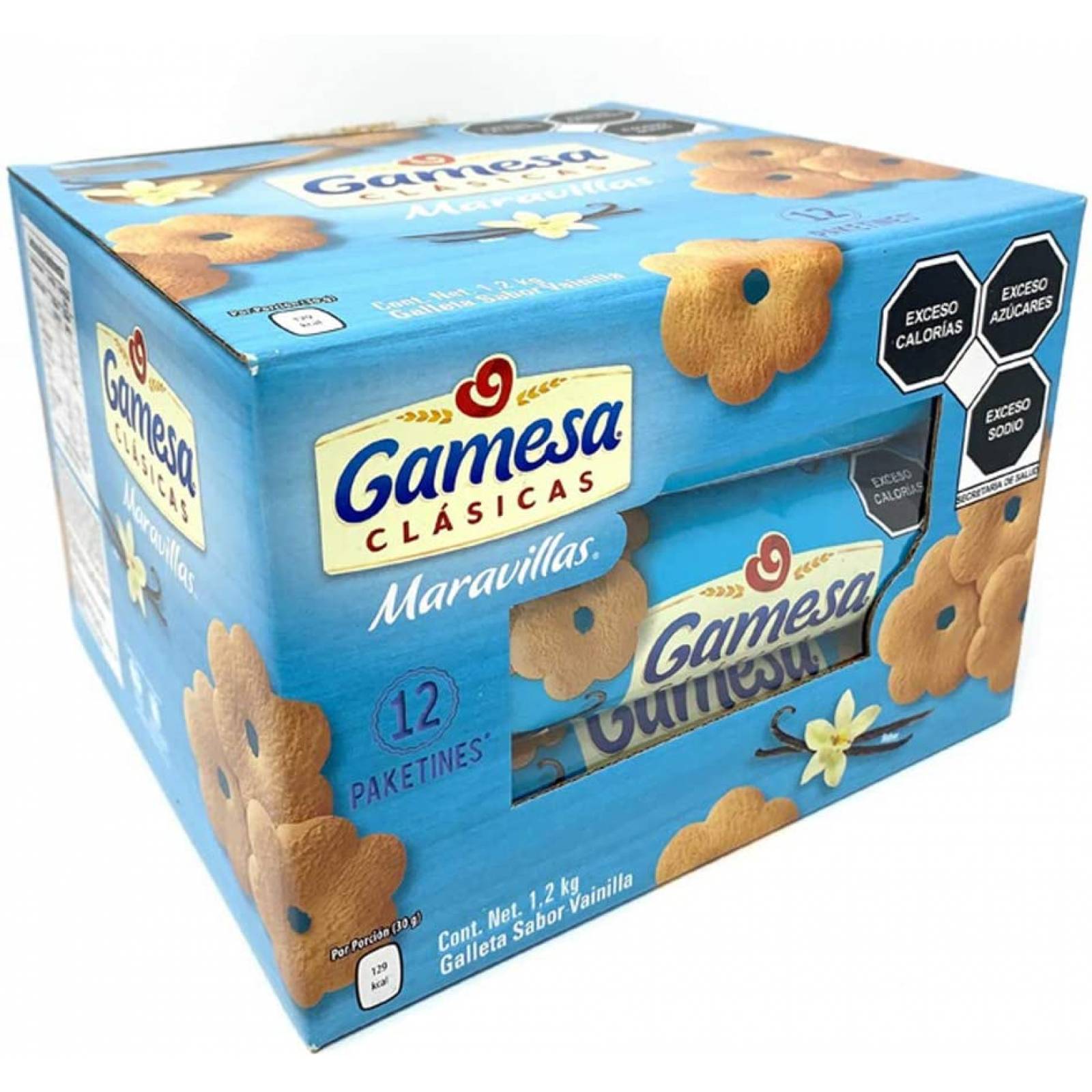 galletas gamesa maravillas | 12 paketines 1.2kg | pan | candy | cafe | leche | chocolates | snack | butter