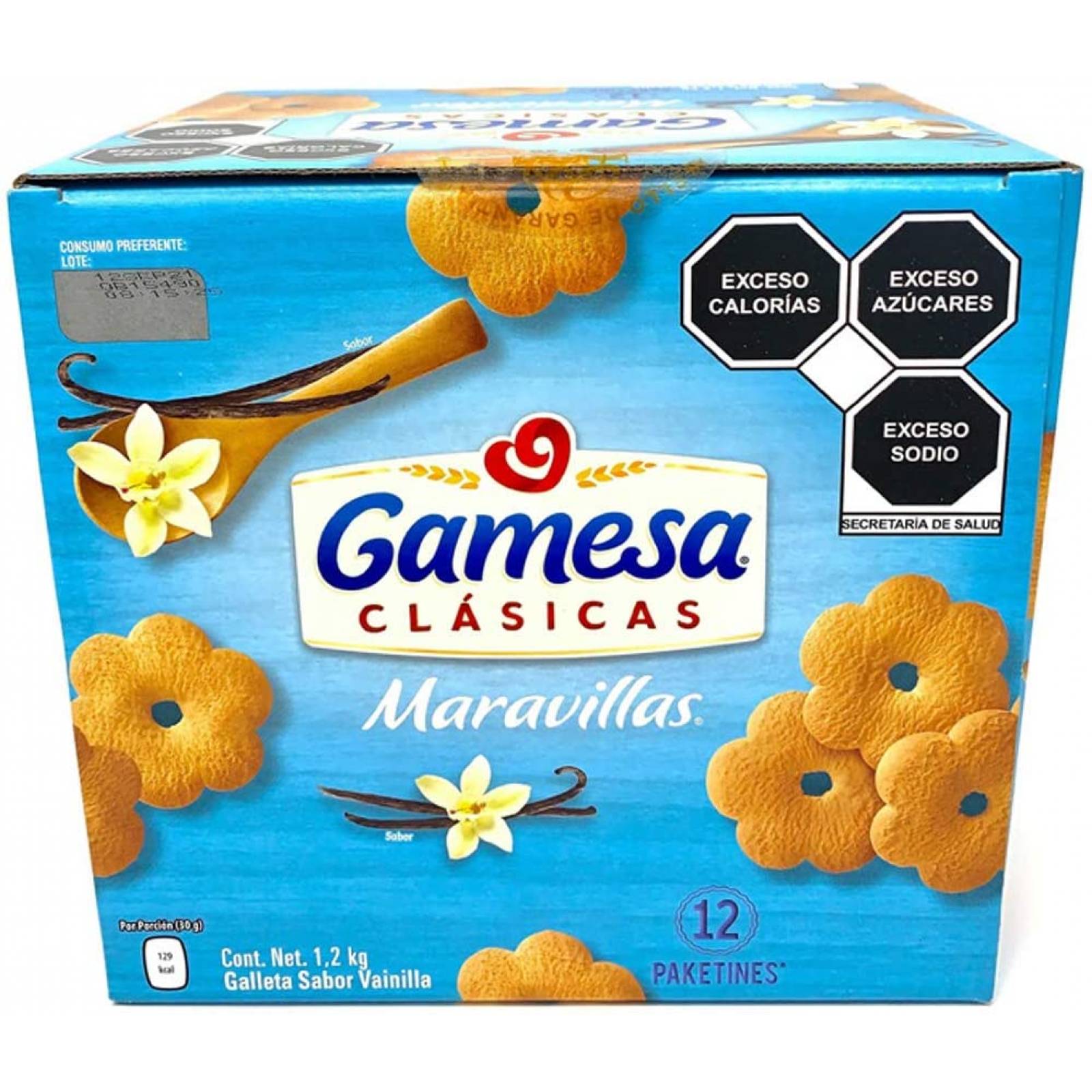 galletas gamesa maravillas | 12 paketines 1.2kg | pan | candy | cafe | leche | chocolates | snack | butter