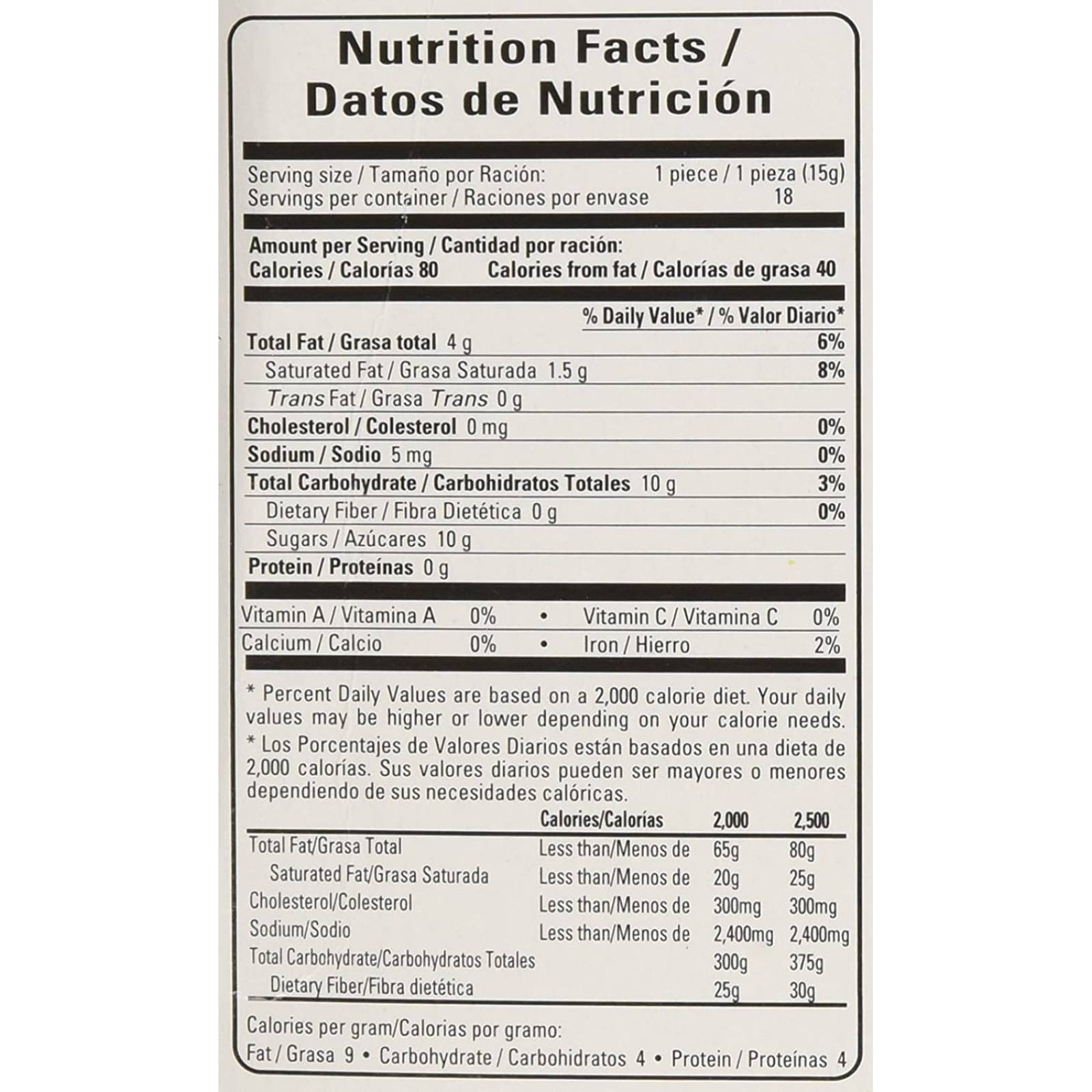 Duvalin Hazelnut & Strawberry caramelo dulce mexicano 18 ct