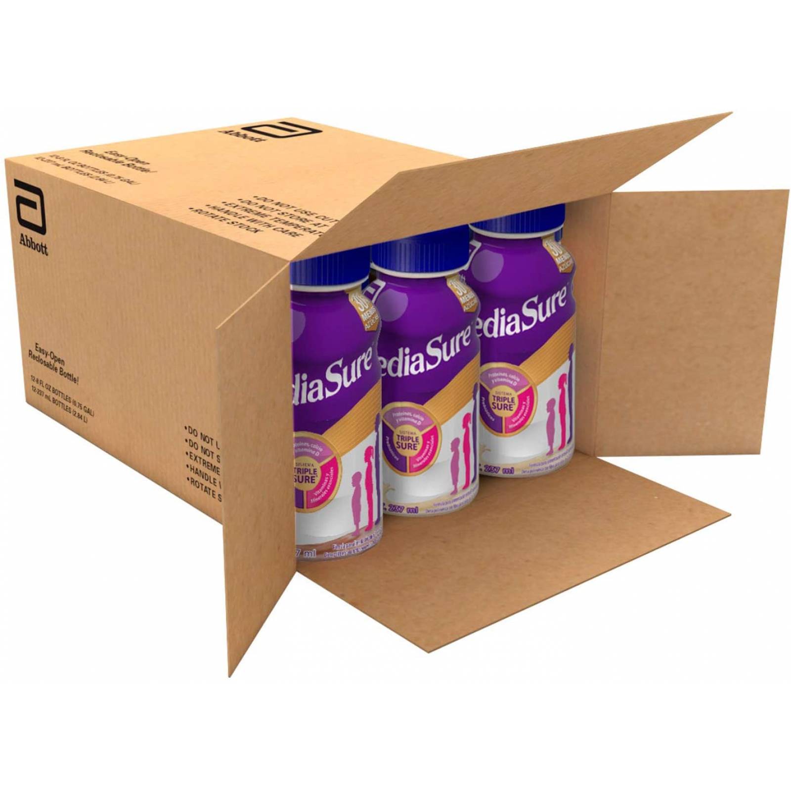 Pediasure Multisabor 237ml, Caja con 12 piezas, Fórmula para Alimentación Especializada, Multisabor 10
