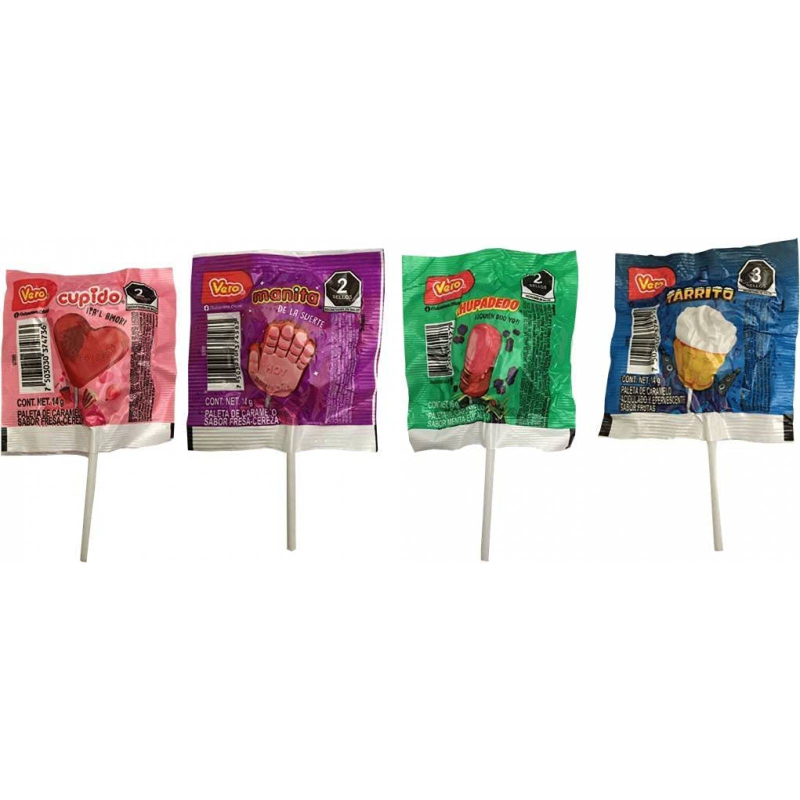 Surtido De Dulces (500 gr) Mini Bubulubu, Mini Panditas, Mini Kranky, Mini Chocoretas, Paleta De Cajeta Cor
