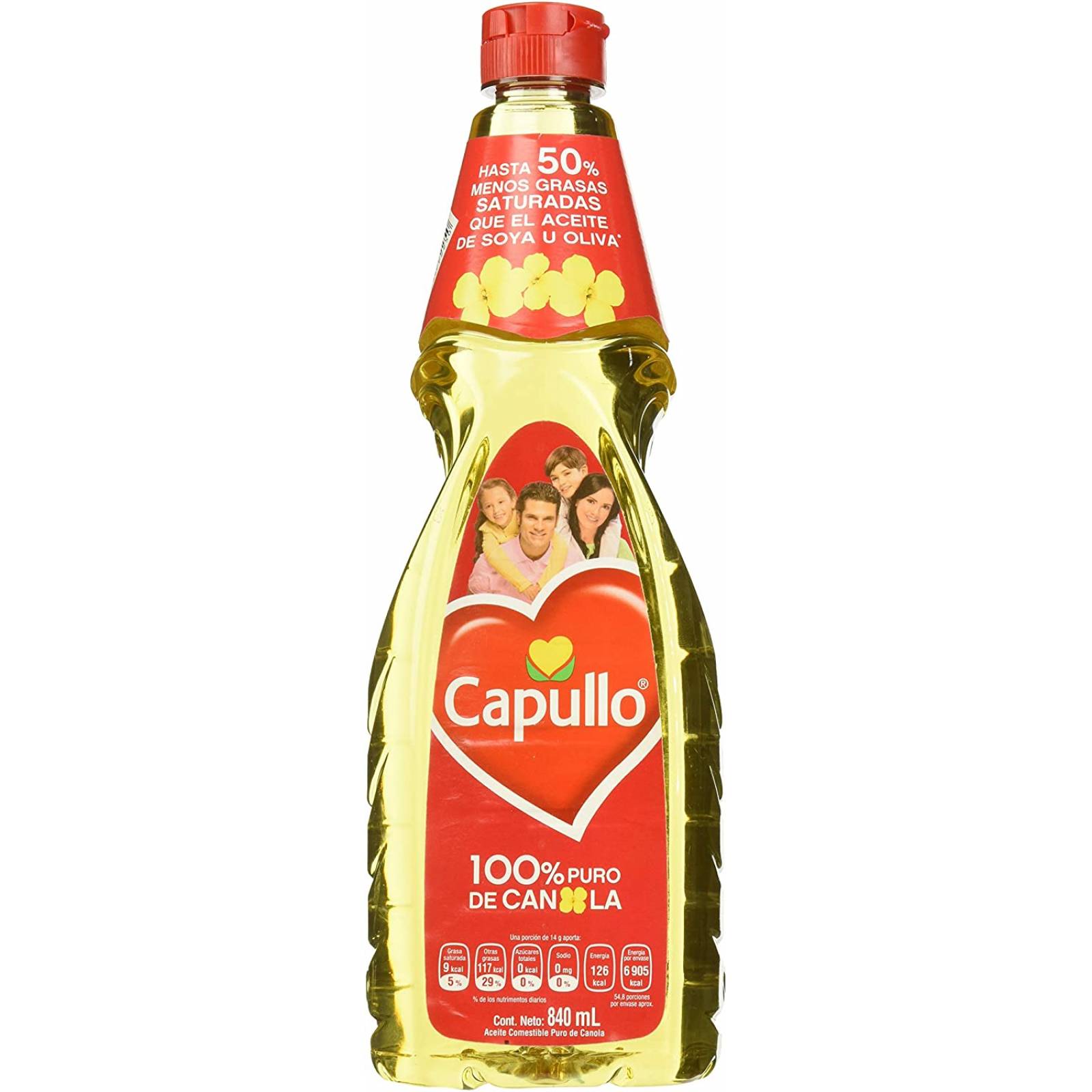 Capullo Aceite de Canola, 840 ml