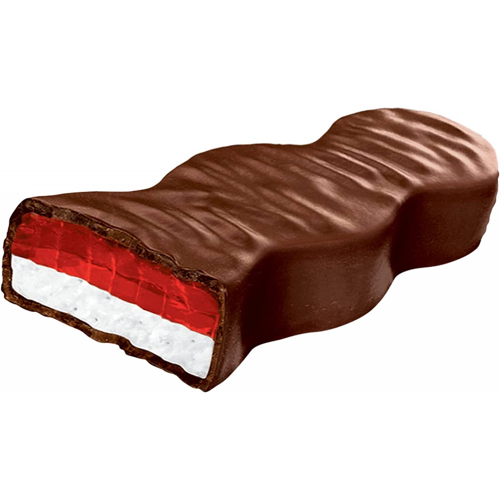 CHOCOLATES BUBULUBU RICOLINO Delicioso Malvavisco con jalea de Fresa y cubierta de Chocolate 24 piezas