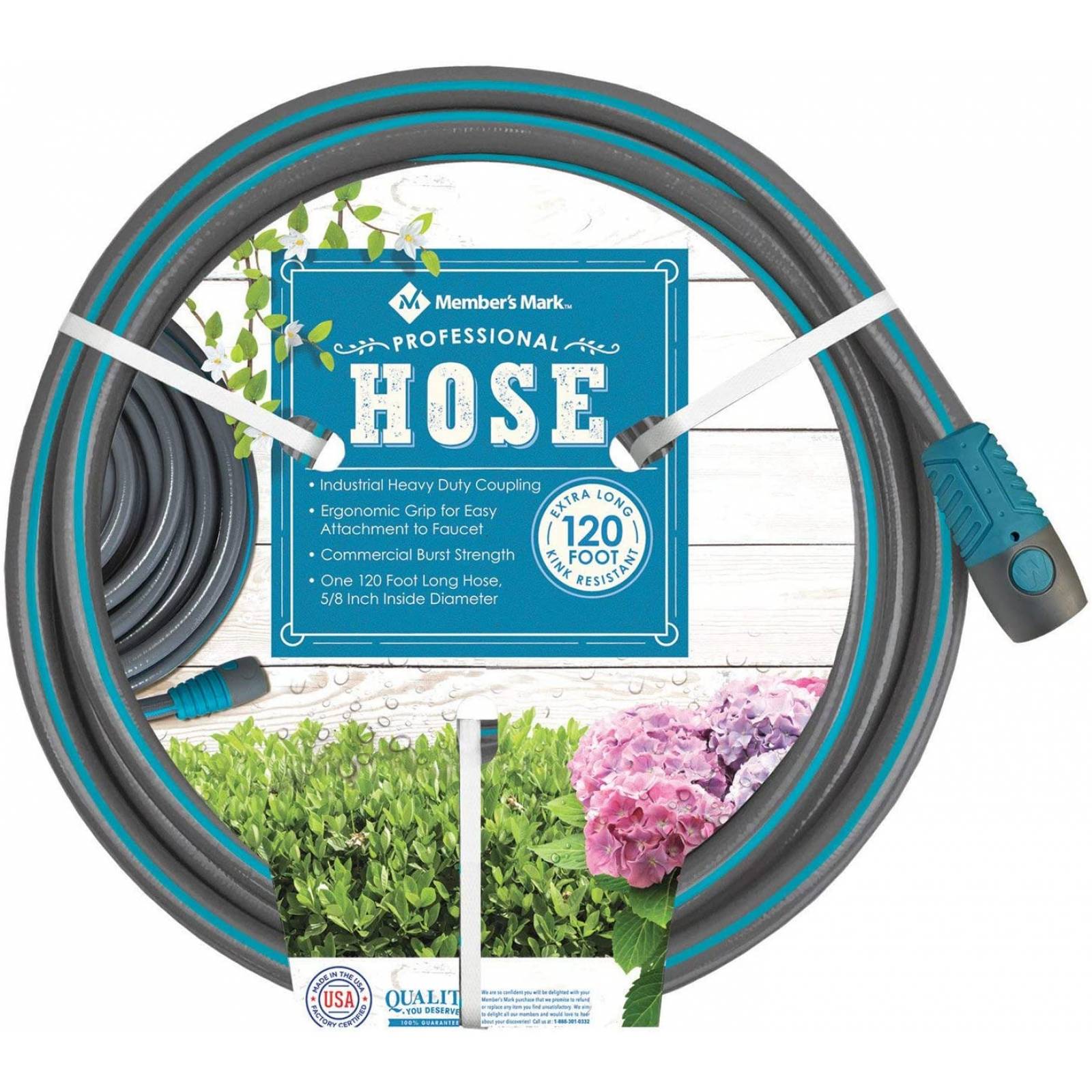Member's Mark - Manguera profesional resistente a las torceduras de 120 pies