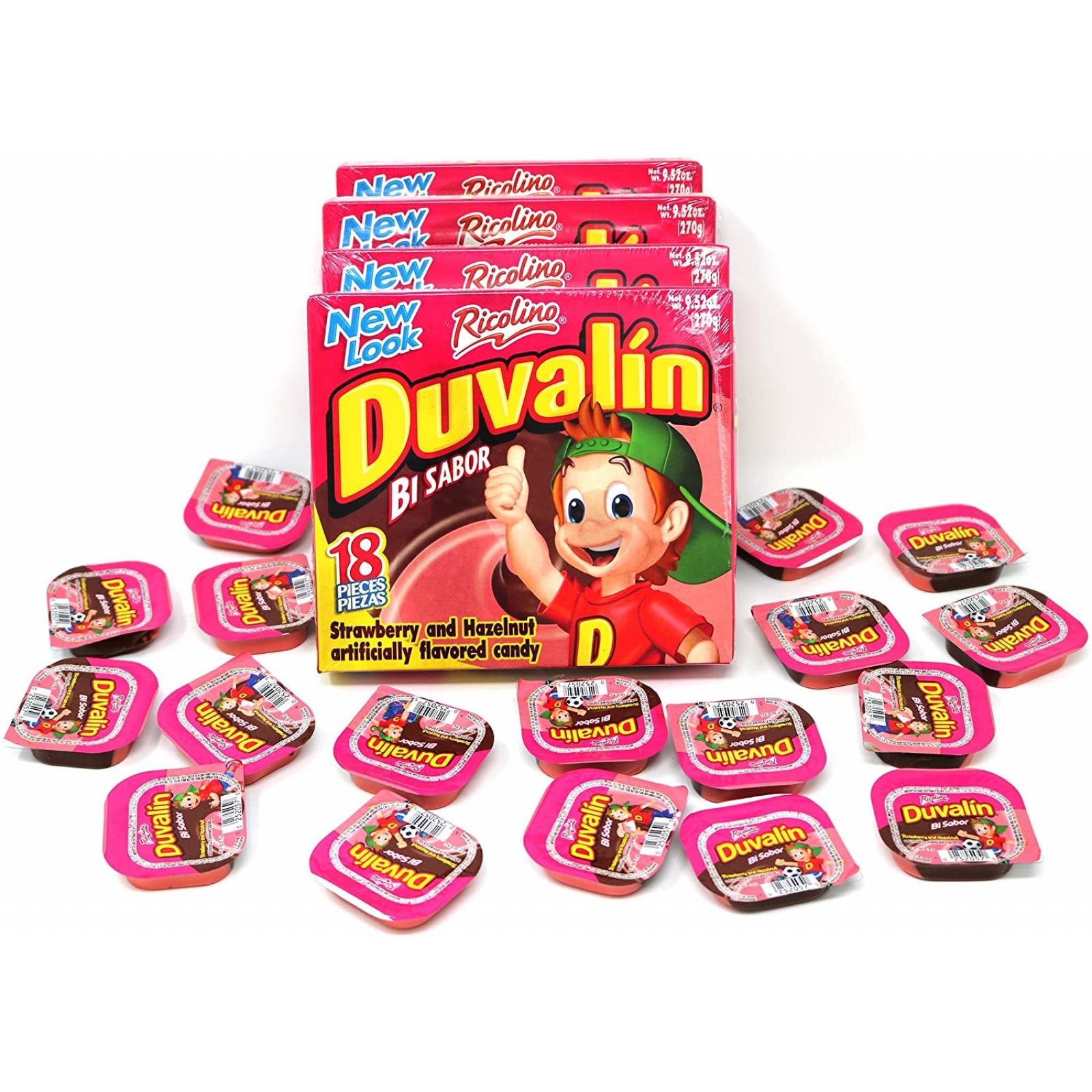 Duvalin Avellana/fresa caramelo suave (4 Pack - 72 Unidades)
