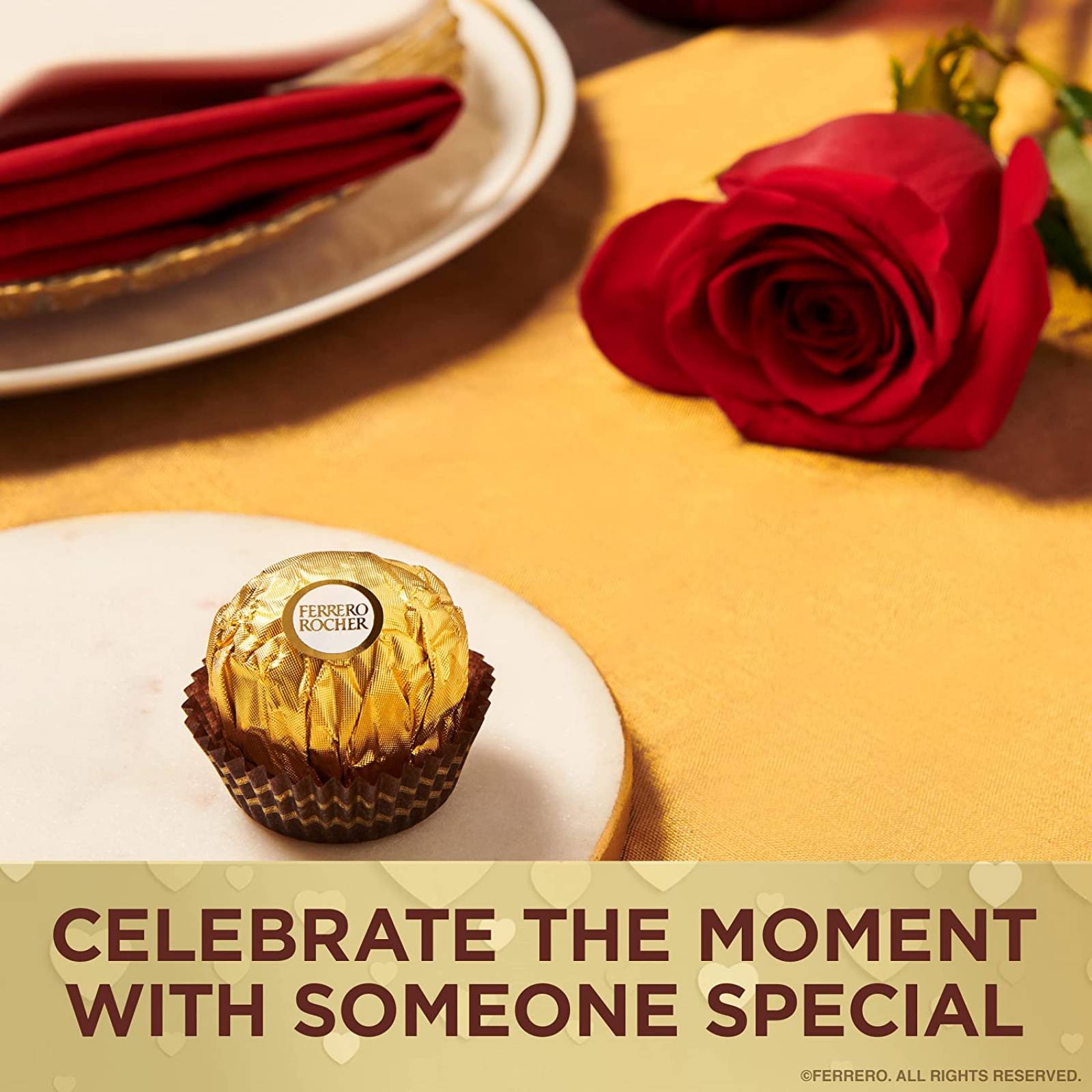 Ferrero Rocher chocolate con leche de avellana fina, 24 unidades, caja de regalo de chocolate y dulces