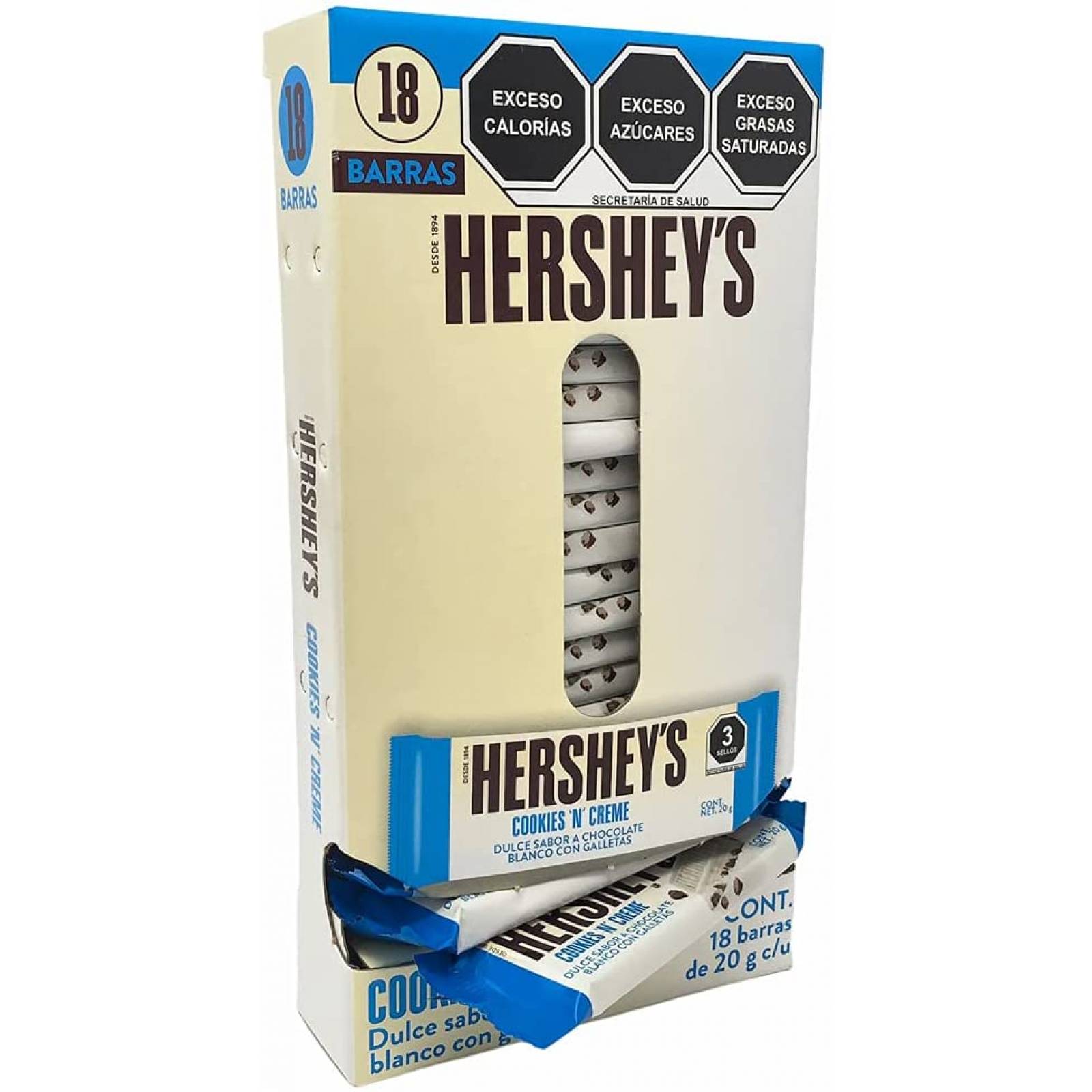 Chocolate Hersheys CookiesnCreme Barra