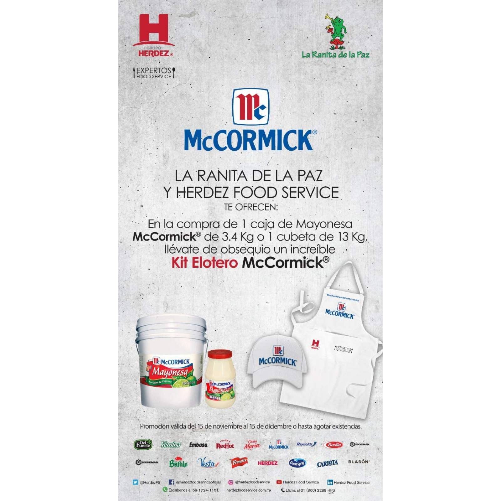 Mayonesa Galon 3.4 Kg. McCormick