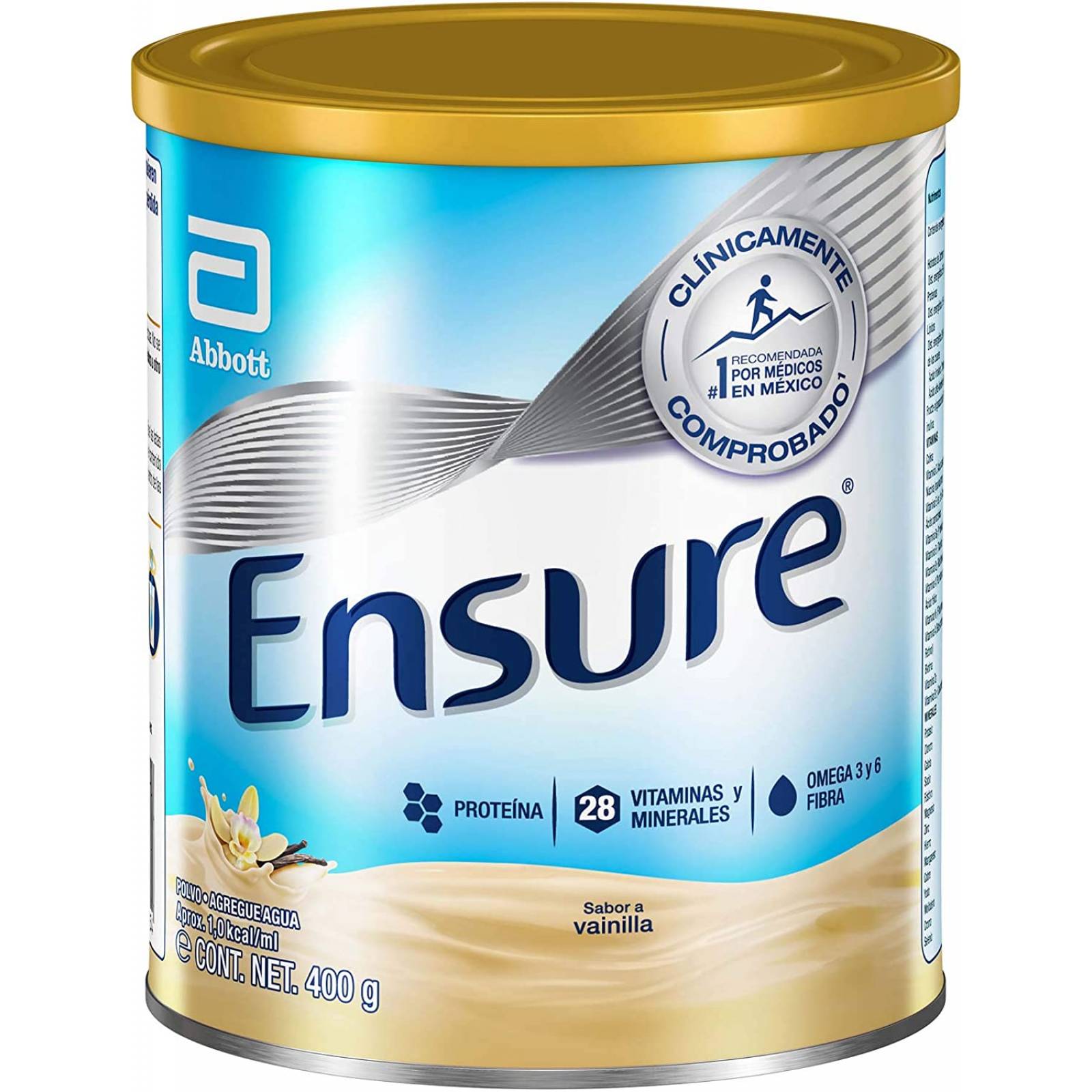 Ensure Clásico Vainilla en Polvo 400g, Alimentación Especializada
