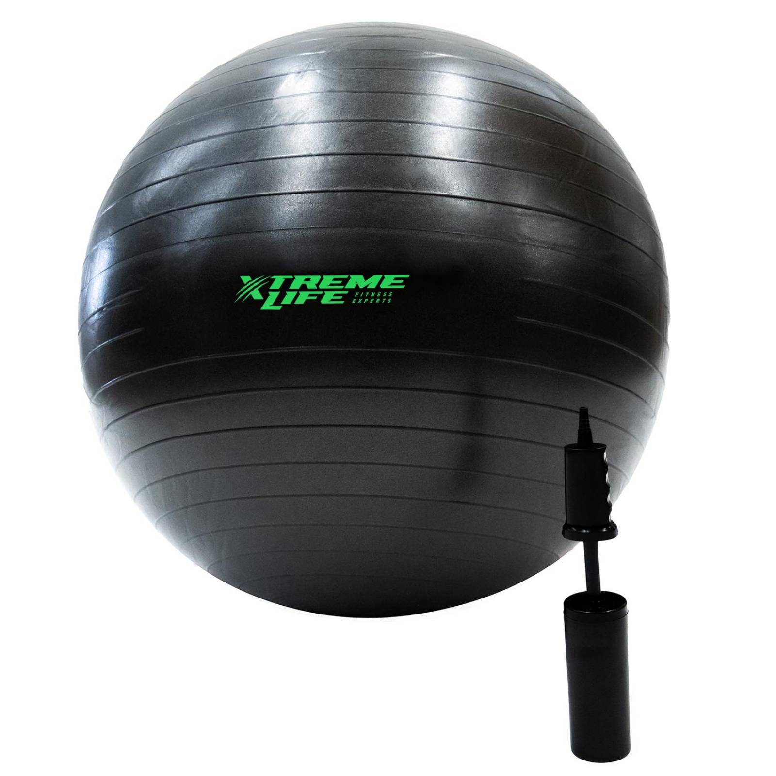 Pelota Pilates Yoga 75cm Gym Profesional Hasta 300 Kilos Negro
