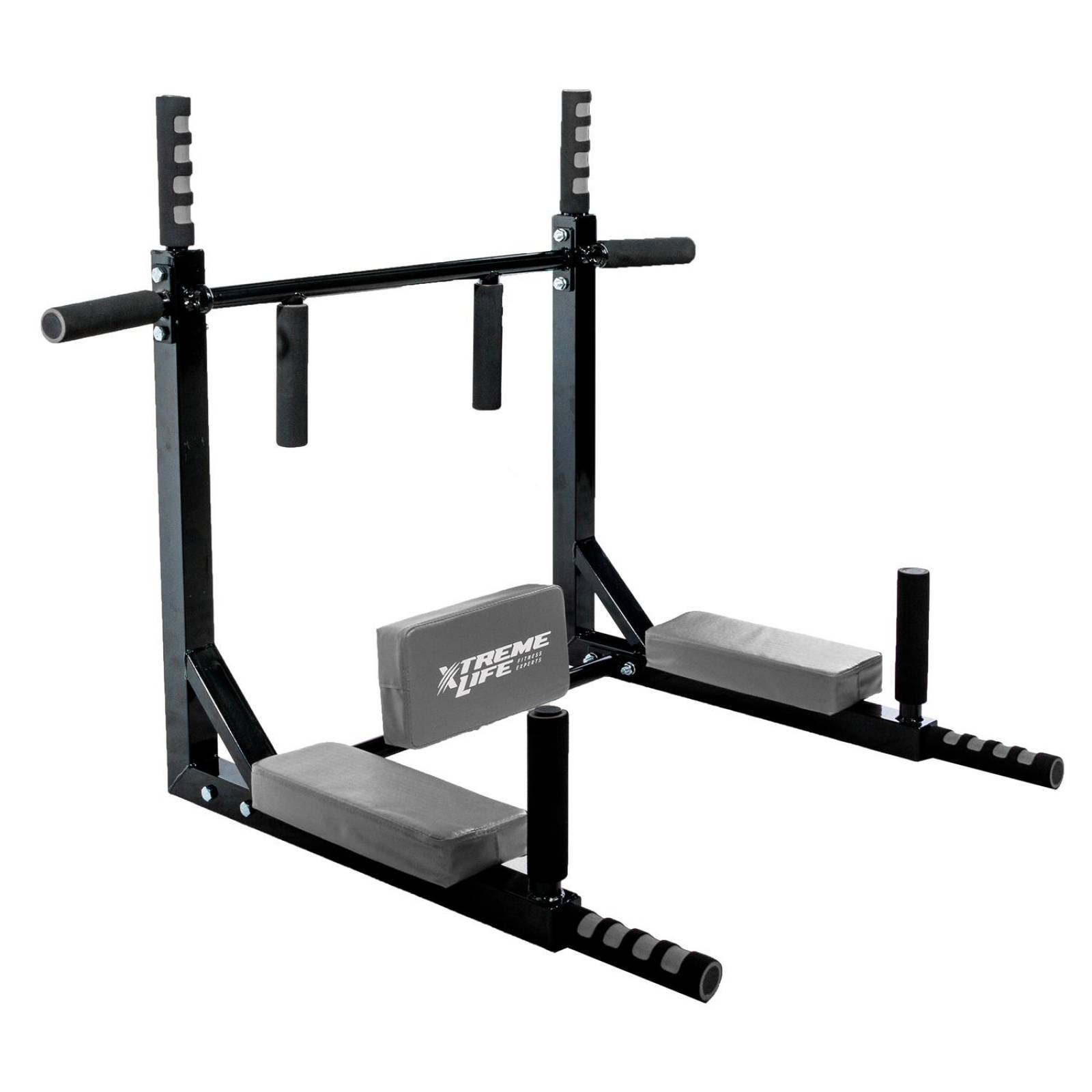 Barra Para Dominadas Gym Barra Para Ejercicios Reforzada Plateado