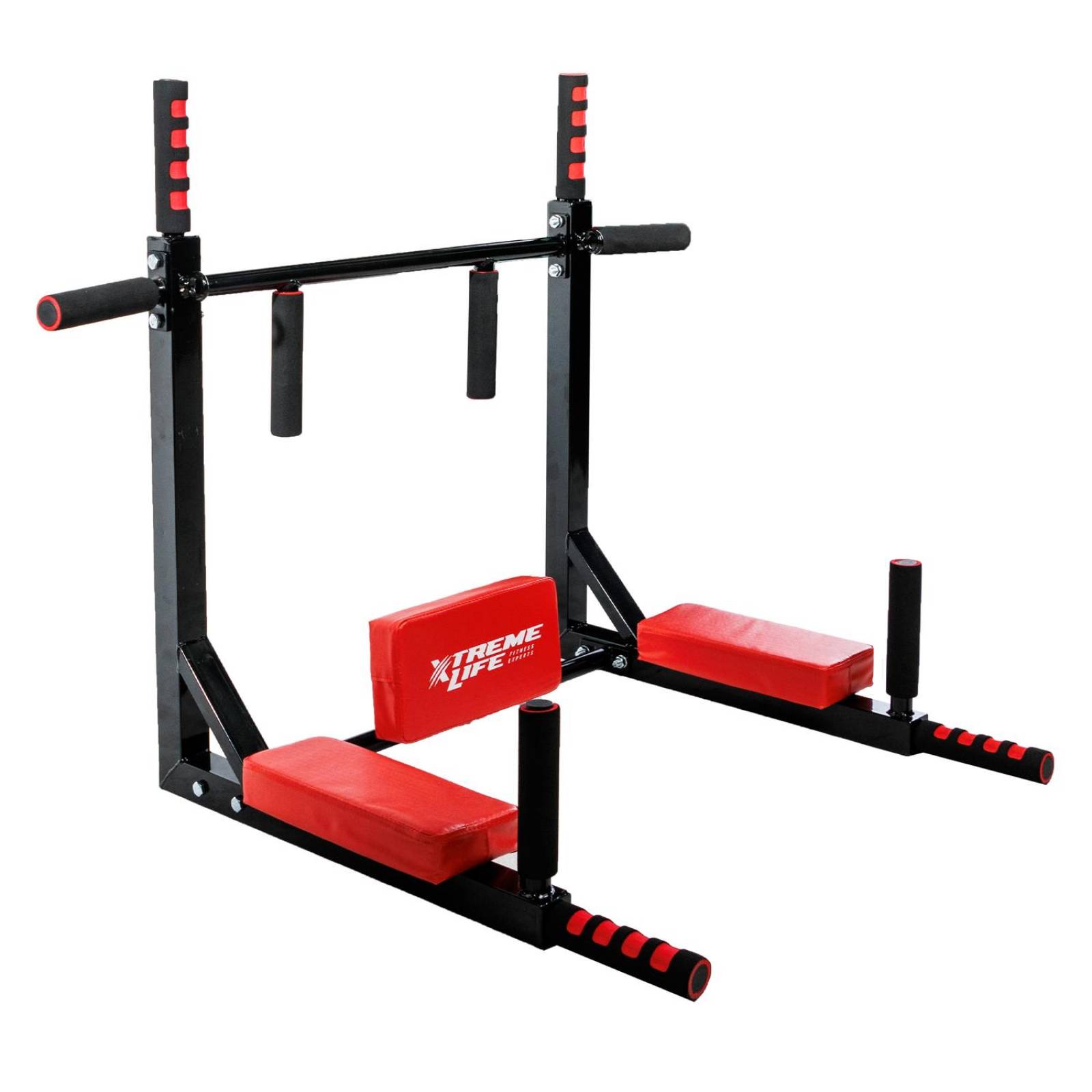 Barra Para Dominadas Gym Barra Para Ejercicios Reforzada Rojo