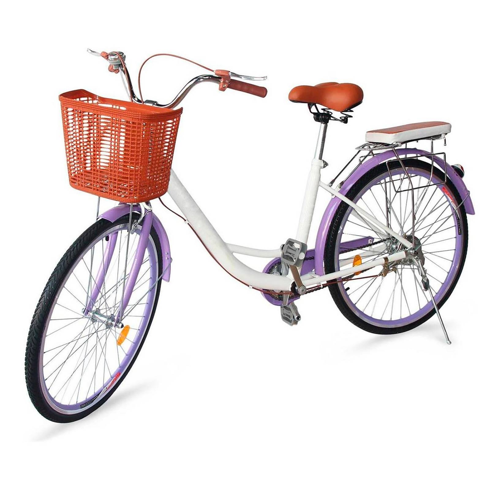 Bicicleta Urbana R26 Canastilla Freno De Pinza Acero Vintage Menta