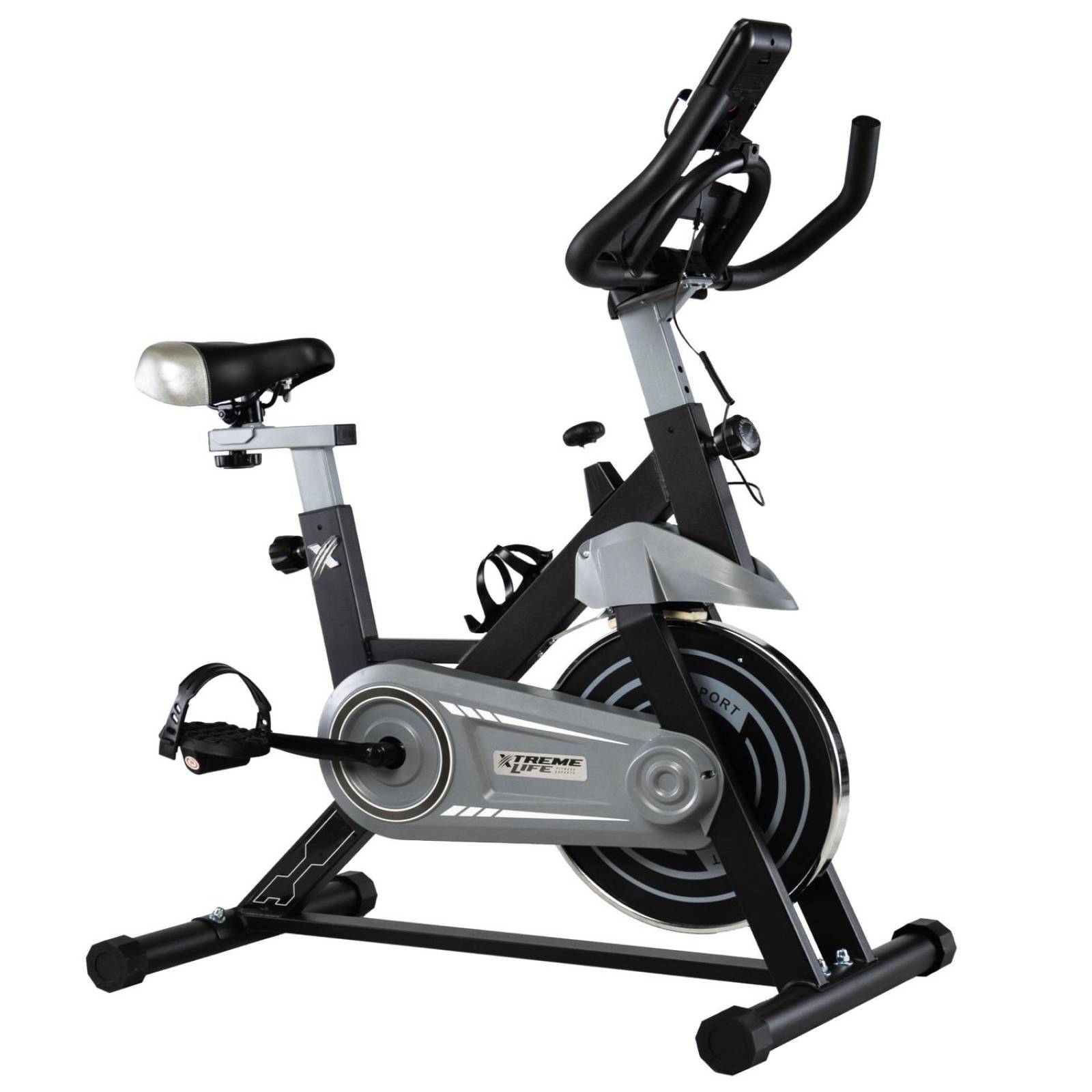 Bicicleta Spinning 8 kg Bicicleta Fija Estatica Indoor Negro CH
