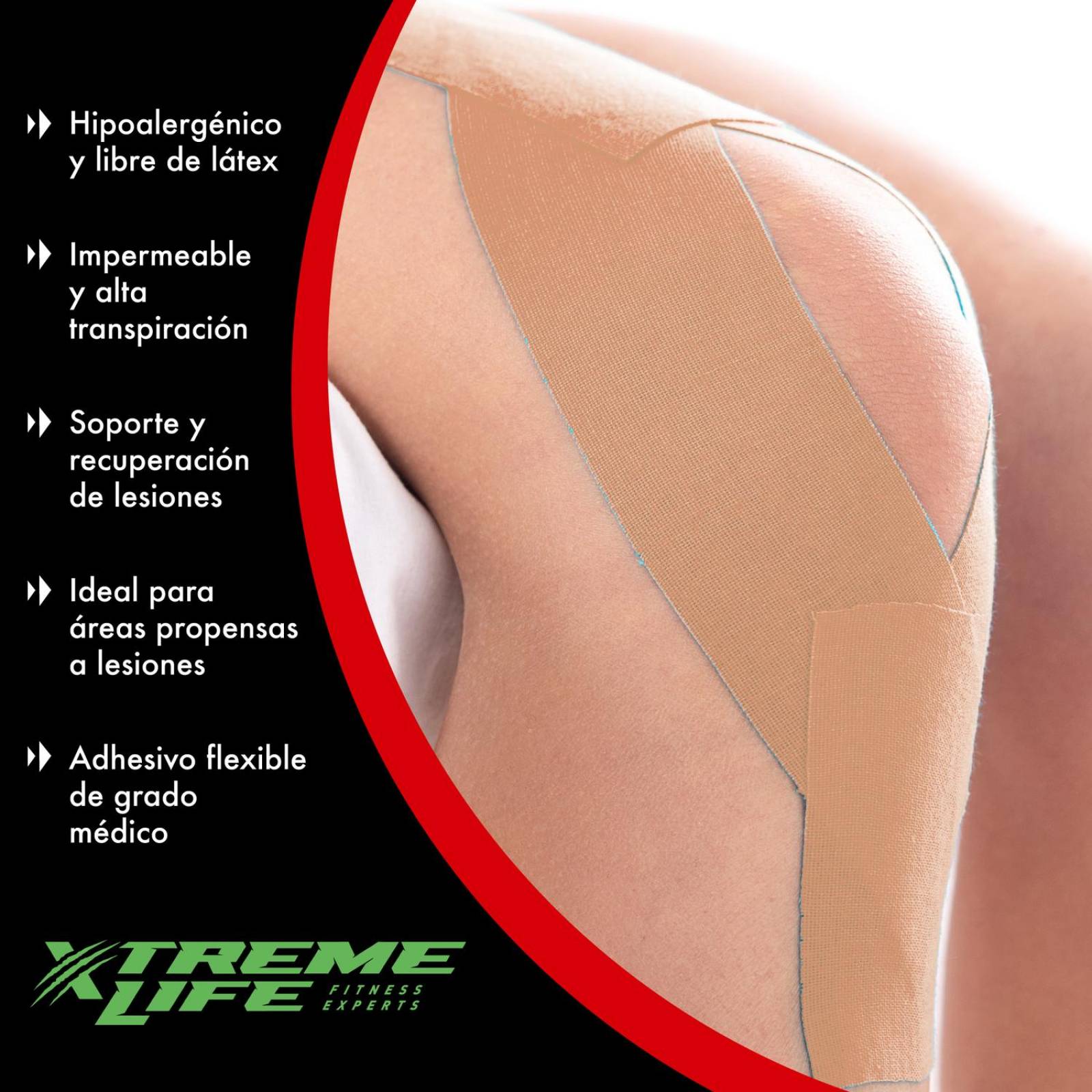 Cinta Kinesiologica Resistente Al Agua Kinesiotape Cinta Piel