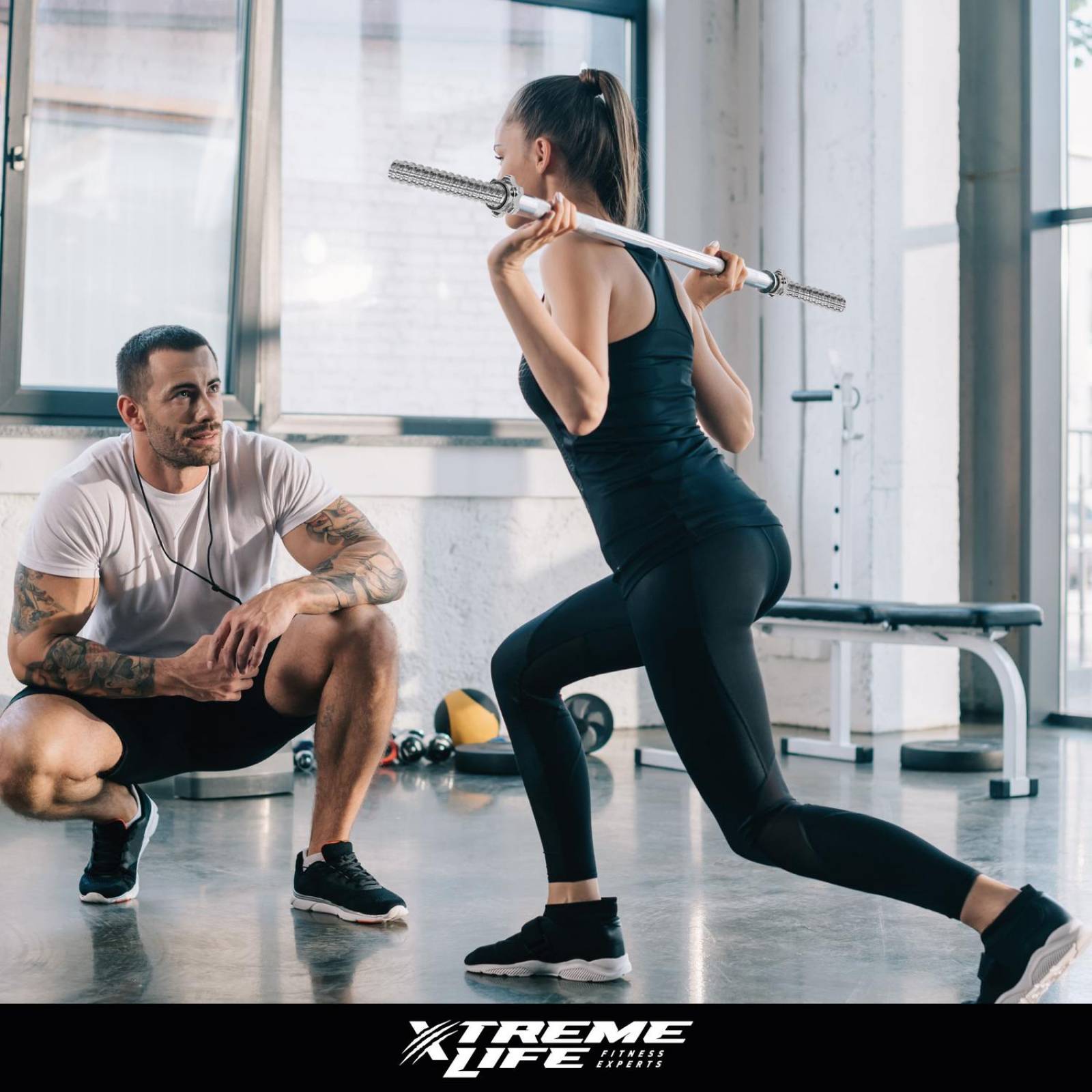 Barra Recta Cromada Semi Olimpica Pesas Barra Crossfit Gym 