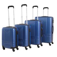 Maleta de viaje, estuche de plástico, mochilas de metal y bolsa de cuero,  maleta de viaje con ruedas, paquete de viaje