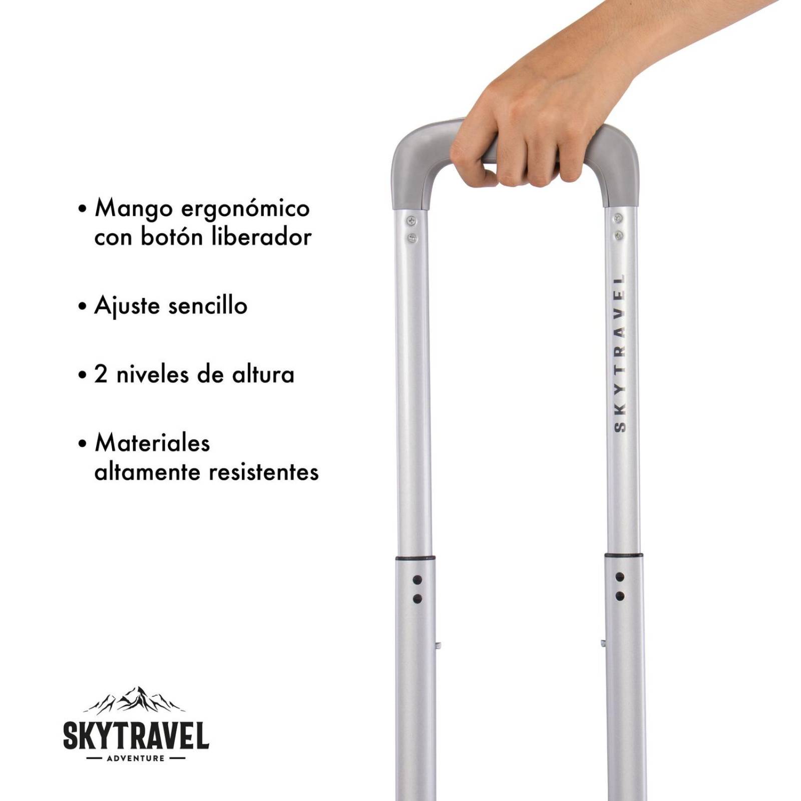Set De 4 Maletas Rigidas Resistente Juego De Viaje 4 ruedas Plateado