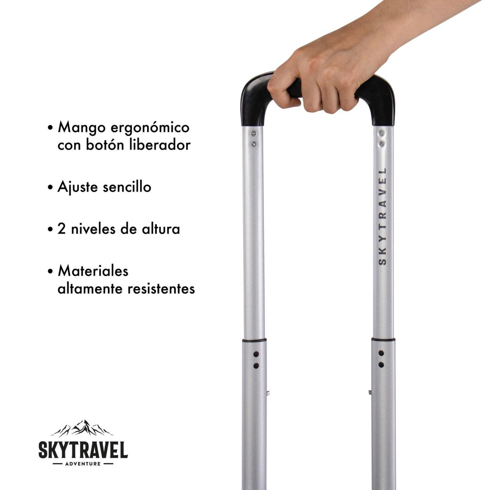 Set De 4 Maletas Para Viaje con Ruedas Rigidas Alta Calidad Azul UNITALLA