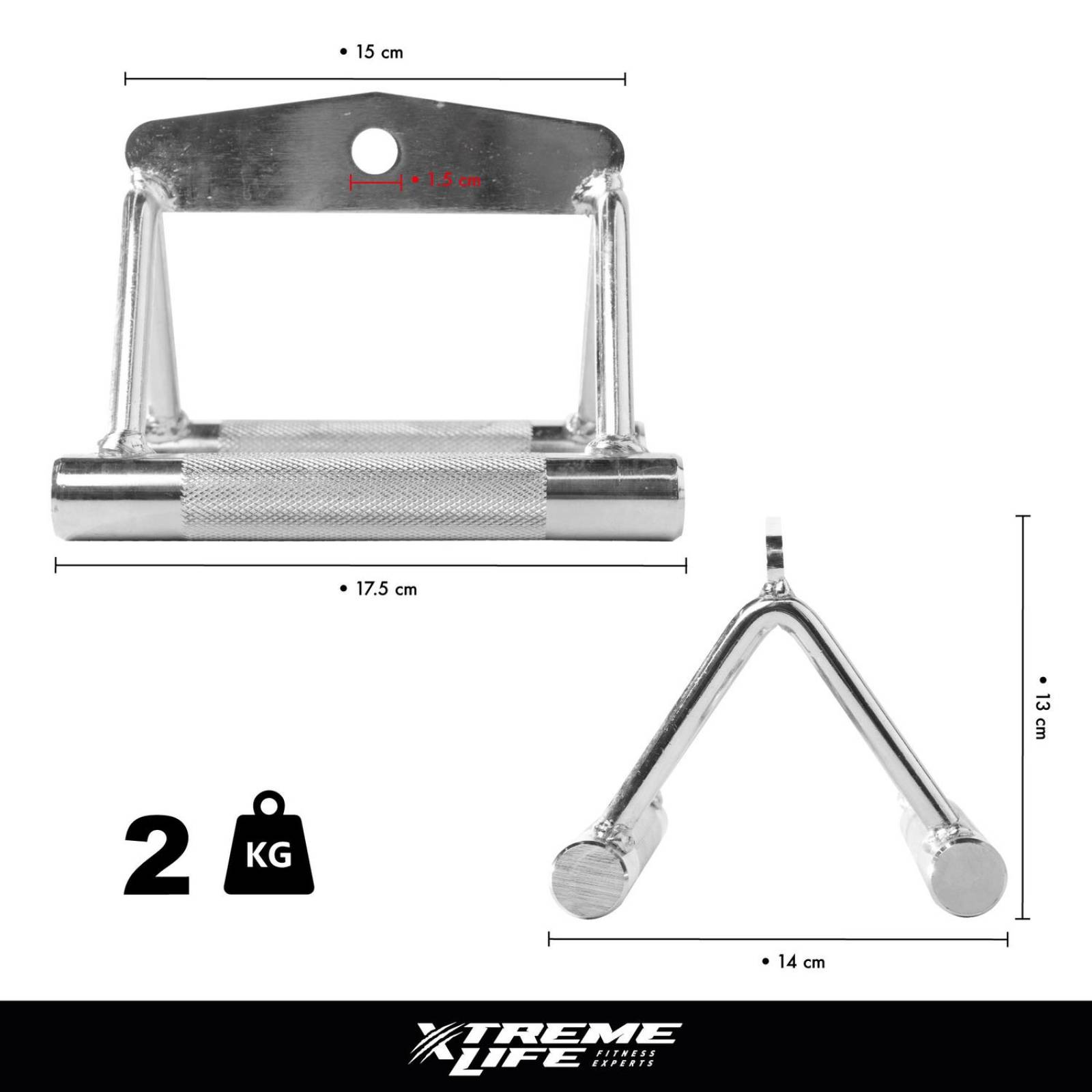 Accesorio Gimnasio Maneral Agarradera Doble D Espalda 