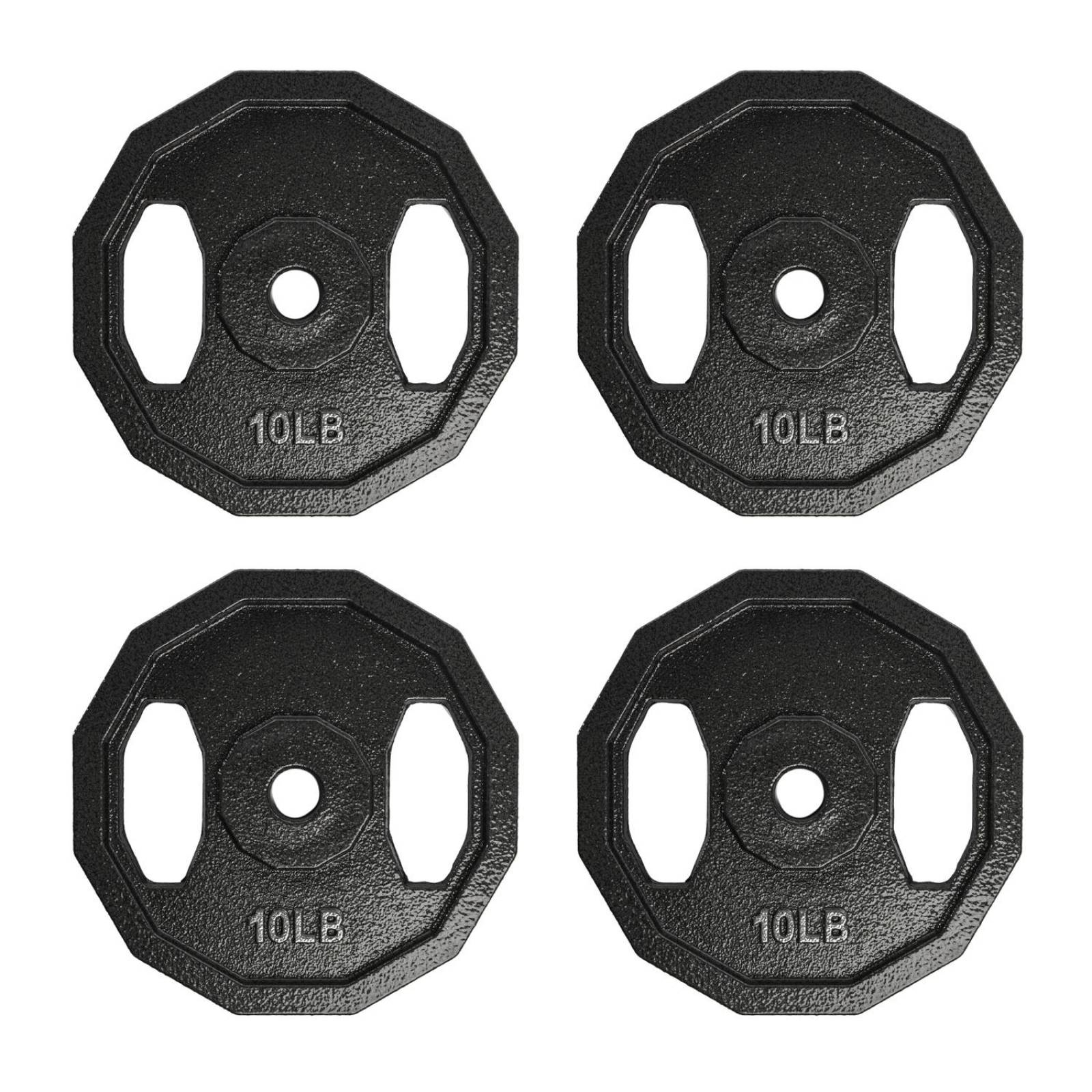 Set de Discos de 40 Libras 4 Piezas 1 Pulgada Gimnasio 