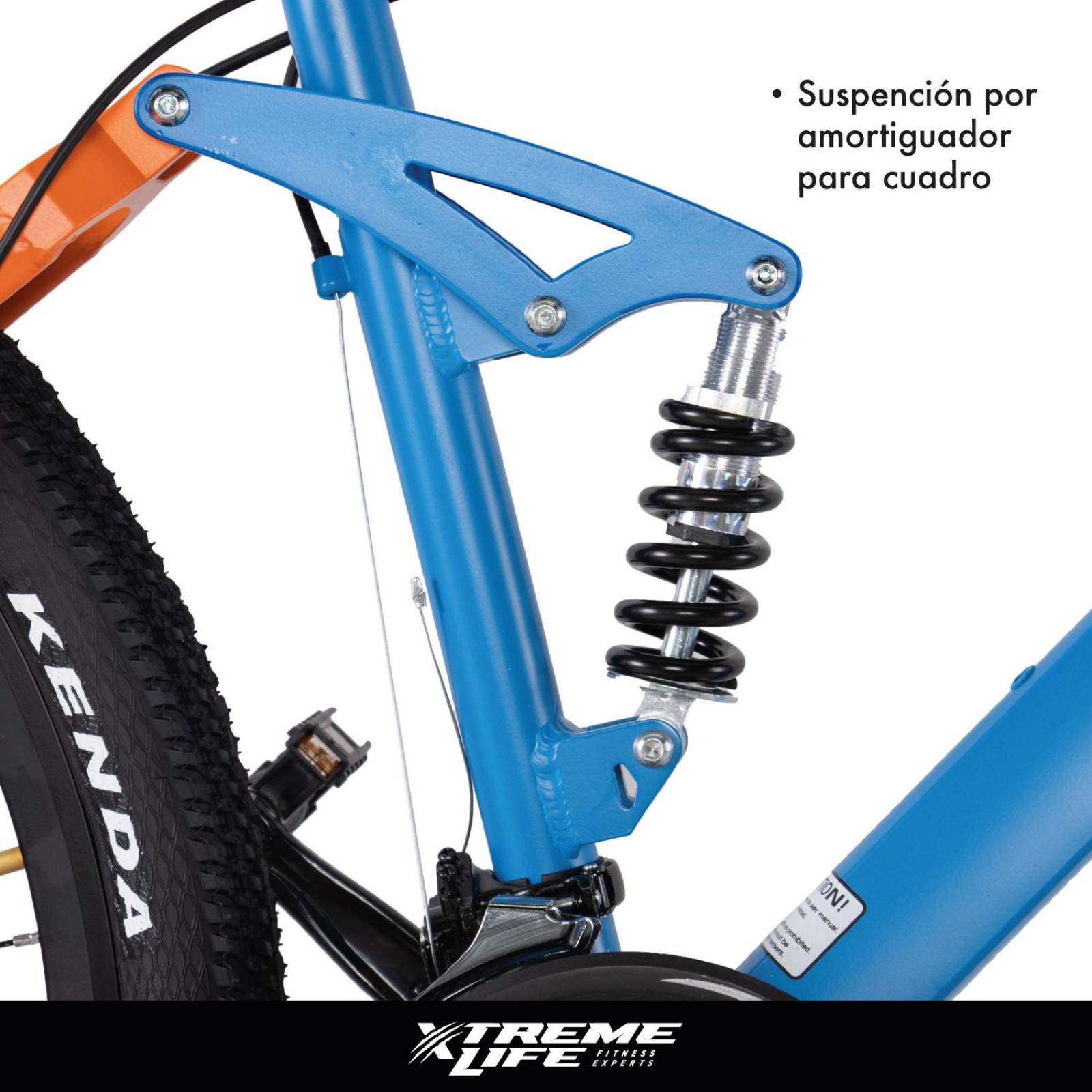 Bicicleta Montaña Aluminio Talla L R-29 21V Doble Suspensión Naranja G