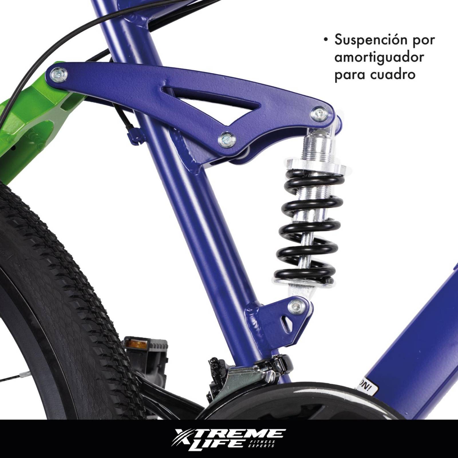 Bicicleta Montaña Aluminio Talla L R-29 21V Doble Suspensión Verde G