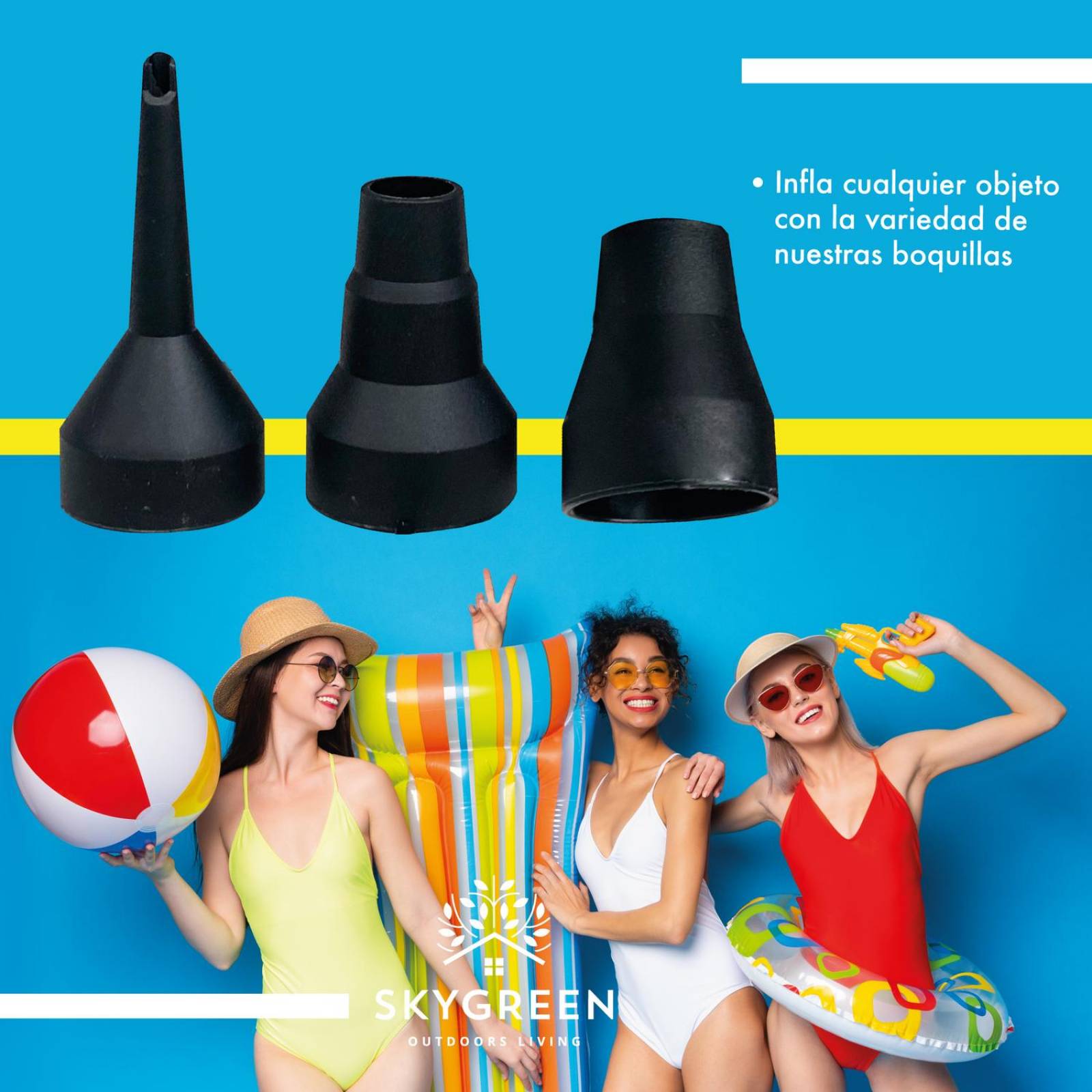 Inflador Eléctrico Para Colchones Y Piscinas Inflables 