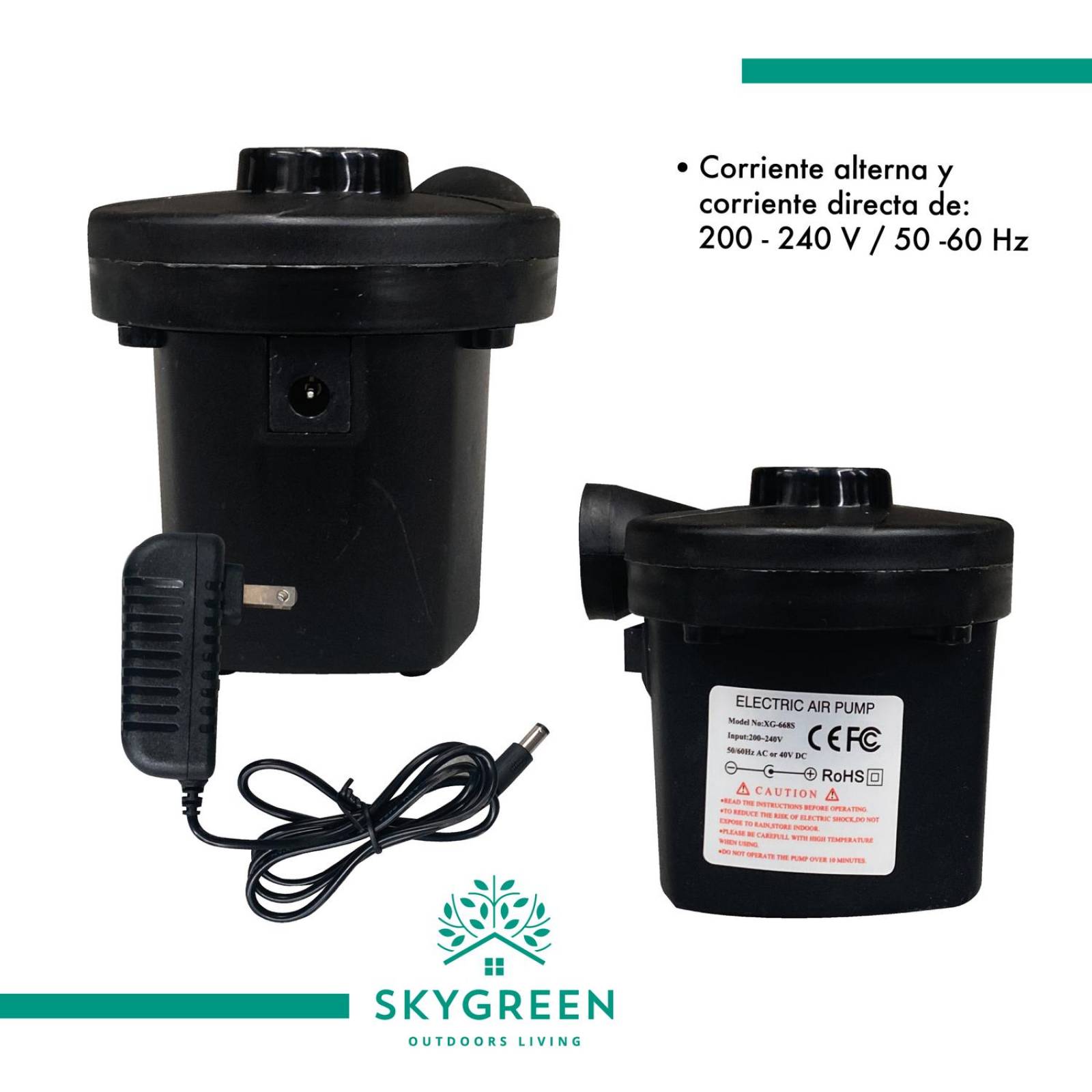 Inflador Eléctrico Para Colchones Y Piscinas Inflables 