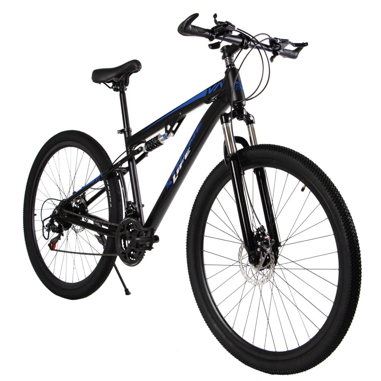 Bicicleta Montaña R29 21V Aluminio Shimano Doble Suspensión Azul G