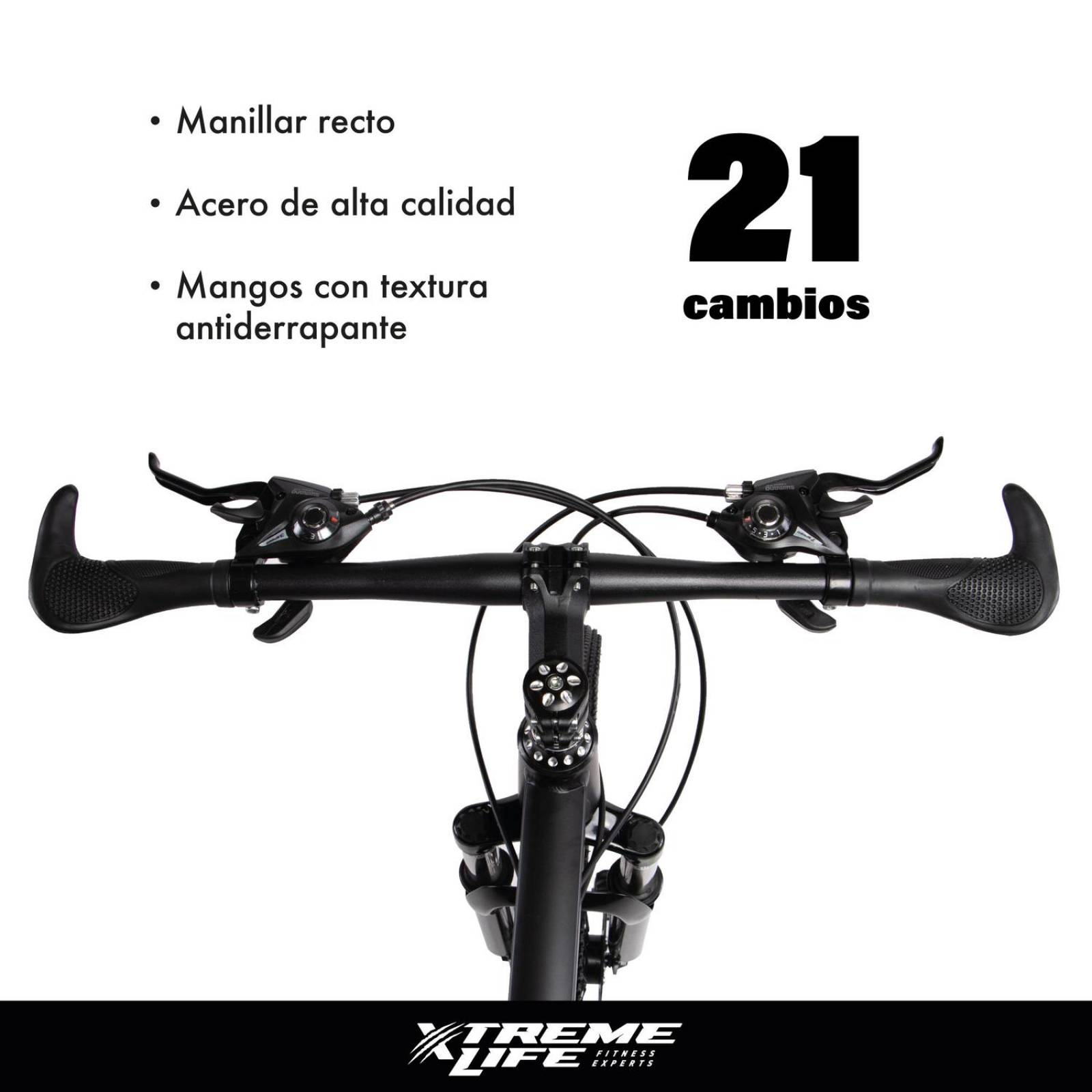 Bicicleta Montaña R29 21V Aluminio Shimano Doble Suspensión Azul G