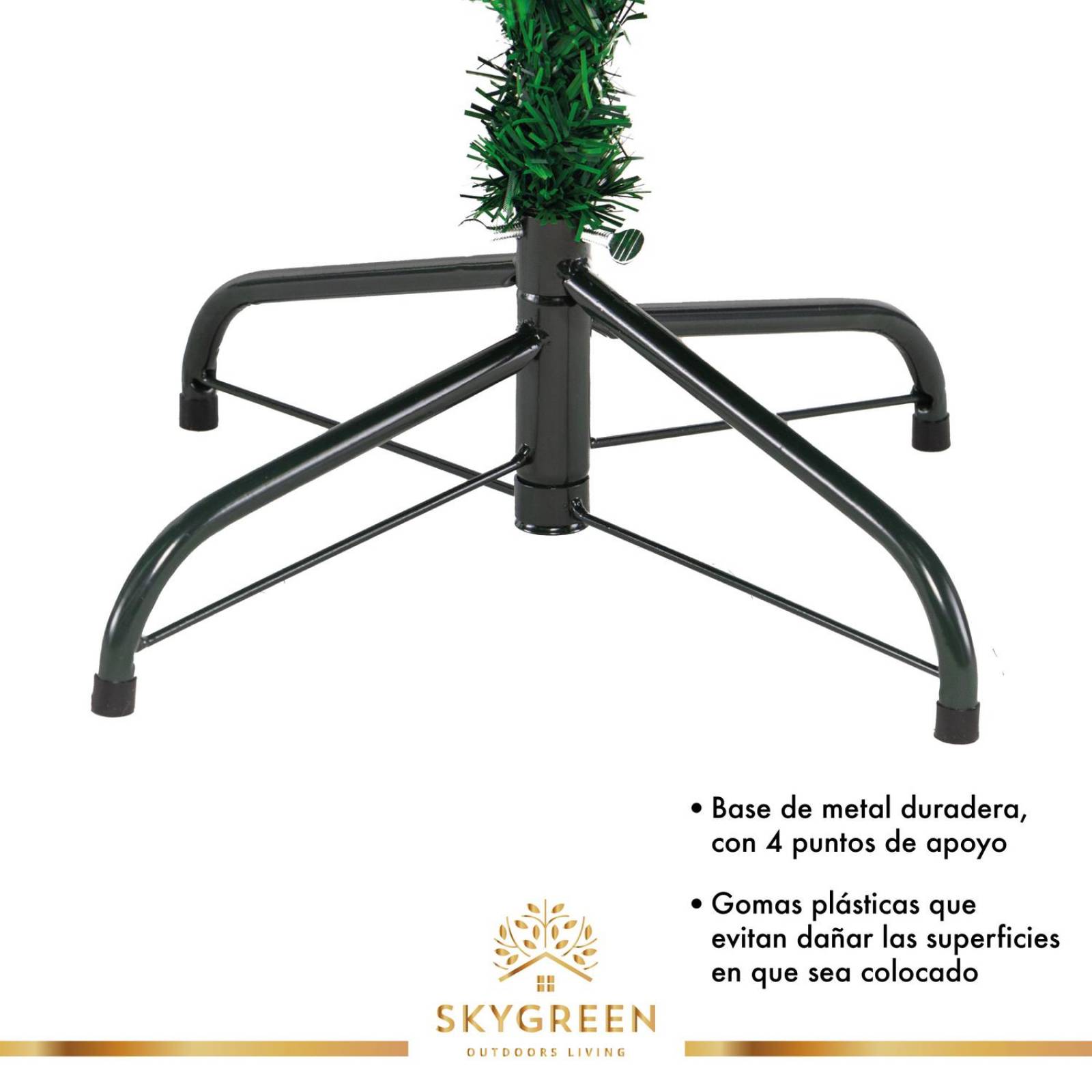 Arbol de Navidad Pino Artificial 2.10m Frondoso Follaje Verde G