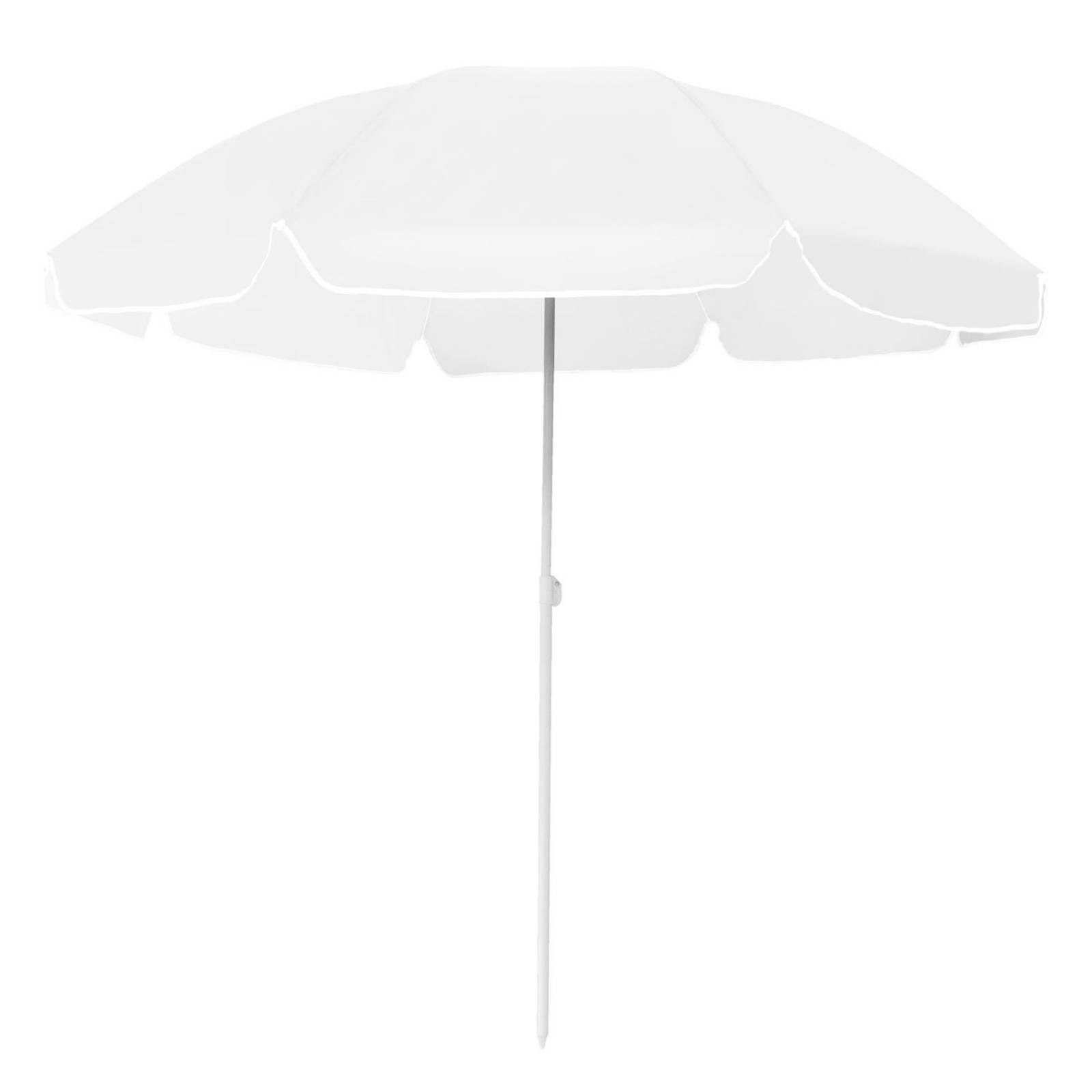 Sombrilla De Playa Jardin 1.80m De Diametro con Extensor Blanco CH