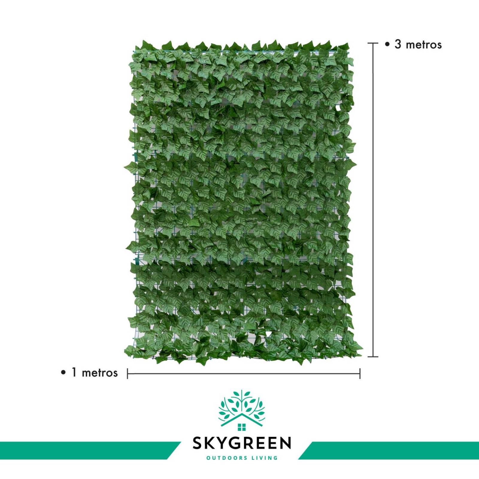 Rollo Follaje Artificial Muro Verde 1mtrs x 3mtrs Enredadera CH
