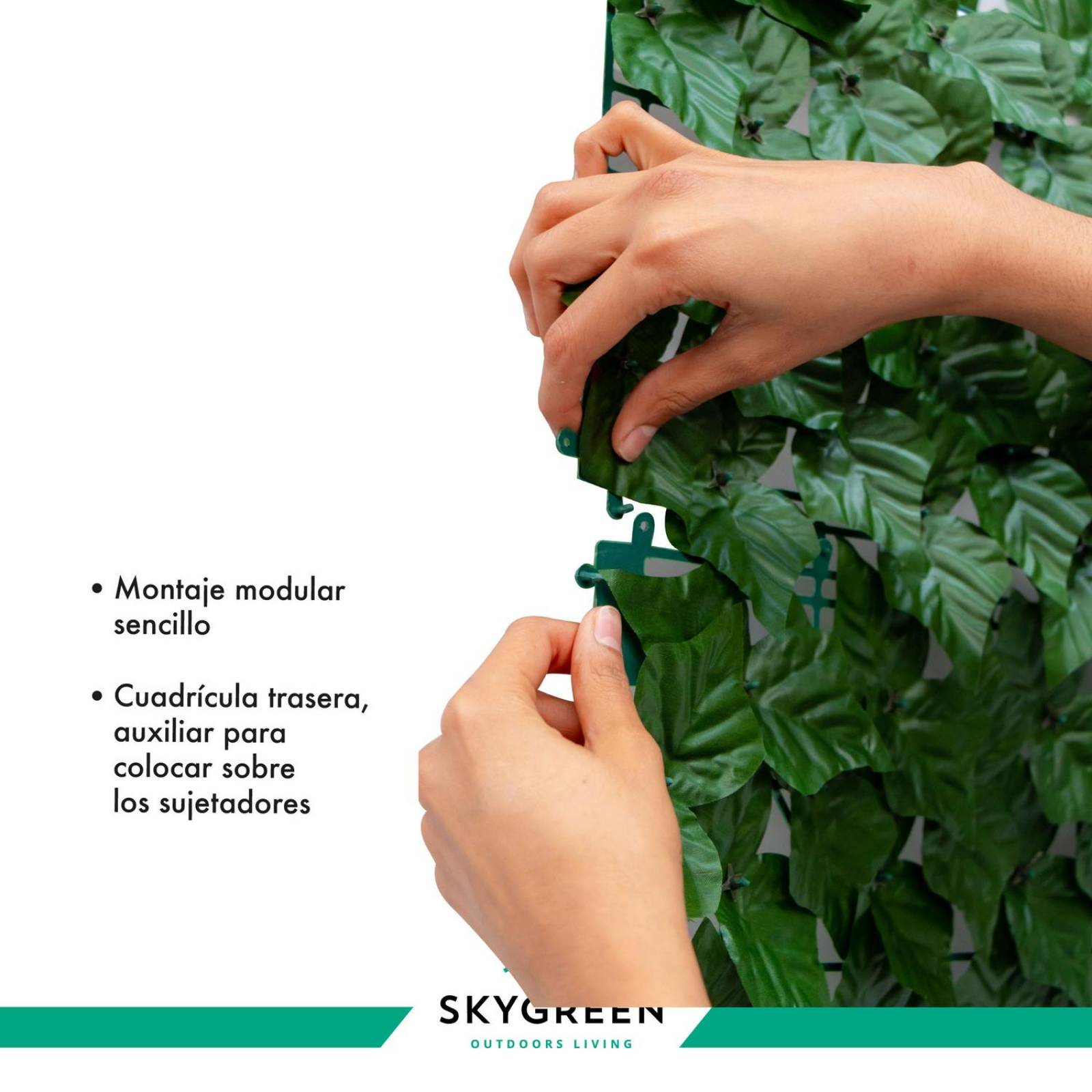 Rollo Follaje Artificial Muro Verde 1mtrs x 3mtrs Enredadera CH