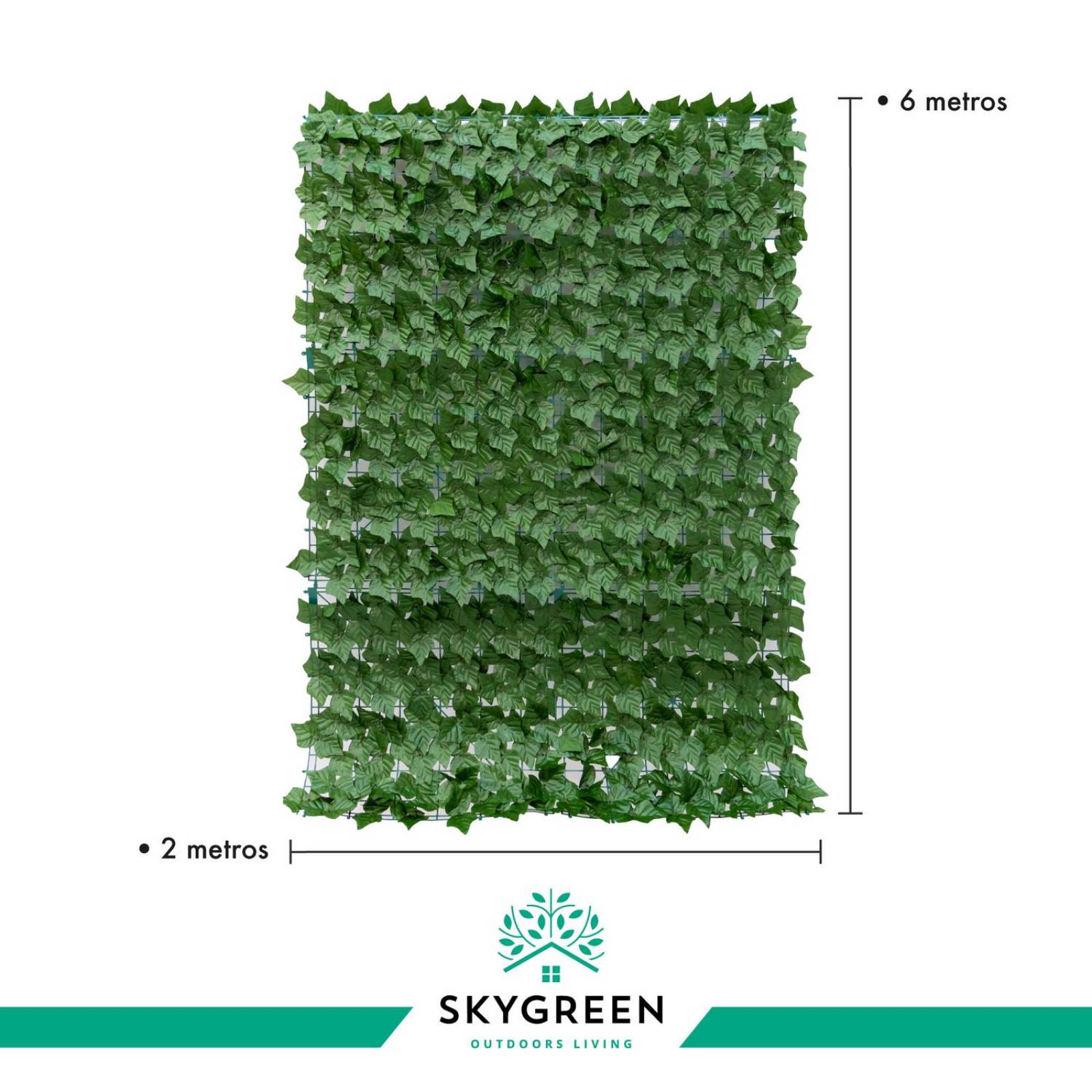 Rollo Follaje Artificial Muro Verde 6mtrs x 2mtrs Enredadera CH