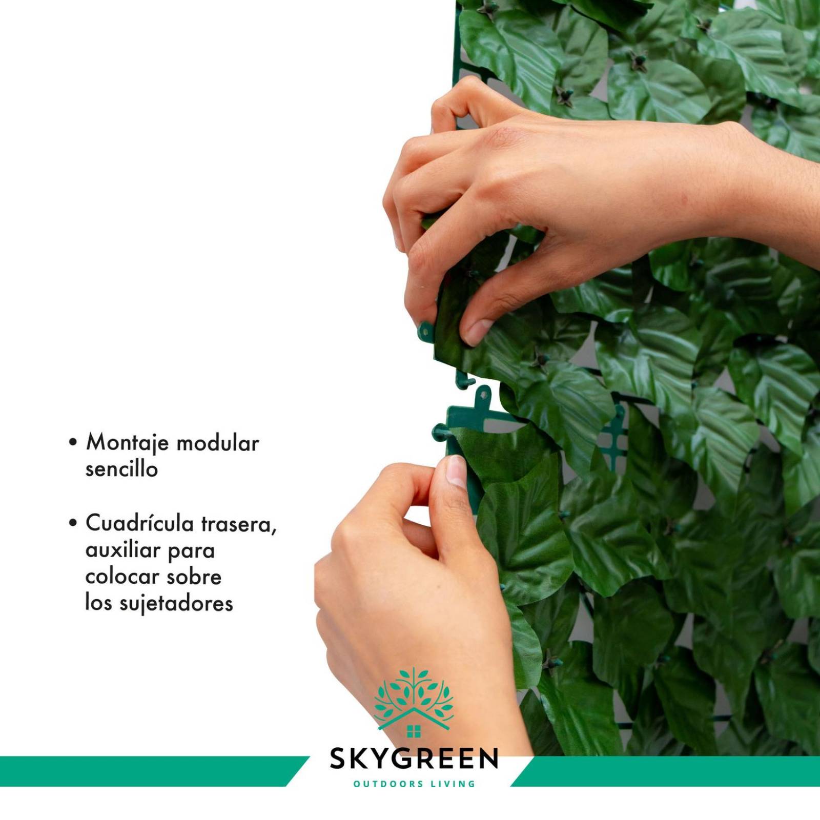 Rollo Follaje Artificial Muro Verde 6mtrs x 2mtrs Enredadera CH