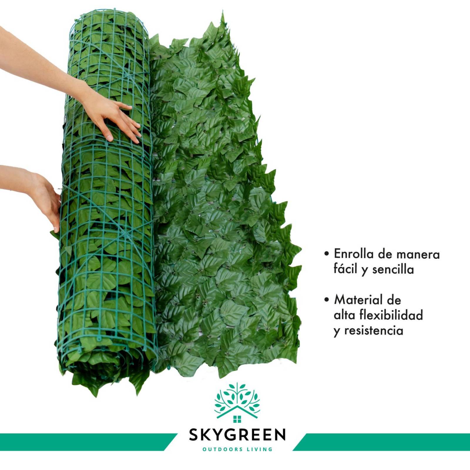 Rollo Follaje Artificial Muro Verde 6mtrs x 2mtrs Enredadera CH