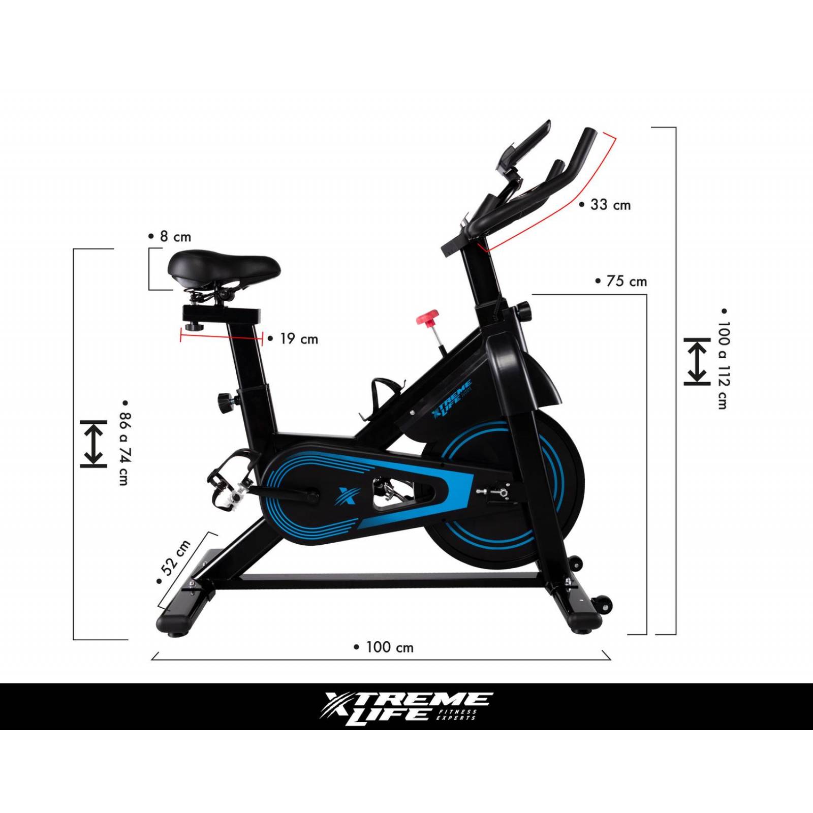 Bicicleta Estática Spinning Profesional Gimnasio 15kg Monito