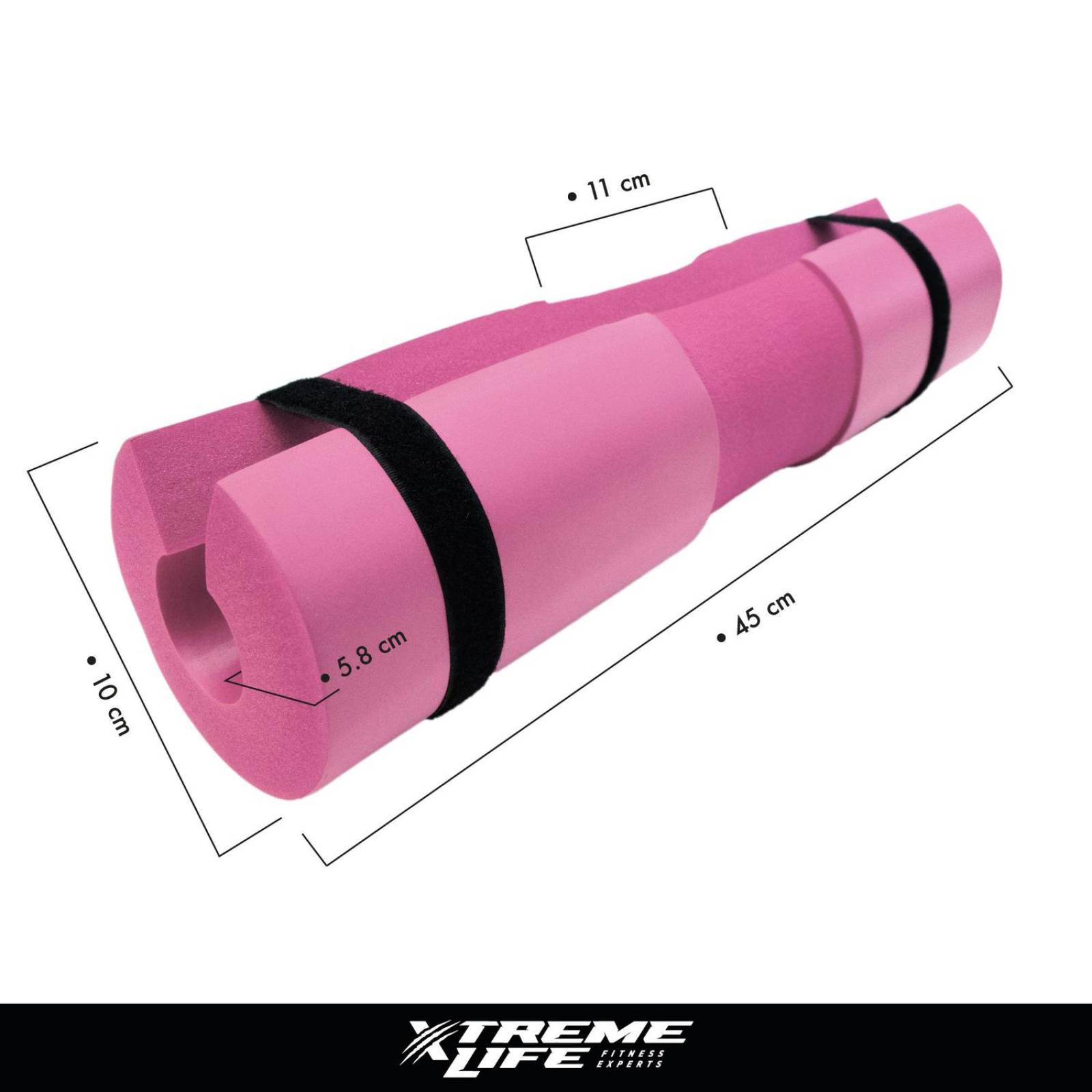 Cojin Almohadilla Para Sentadillas Barra Pesas Gym Protector Cuello Rosa Talla única