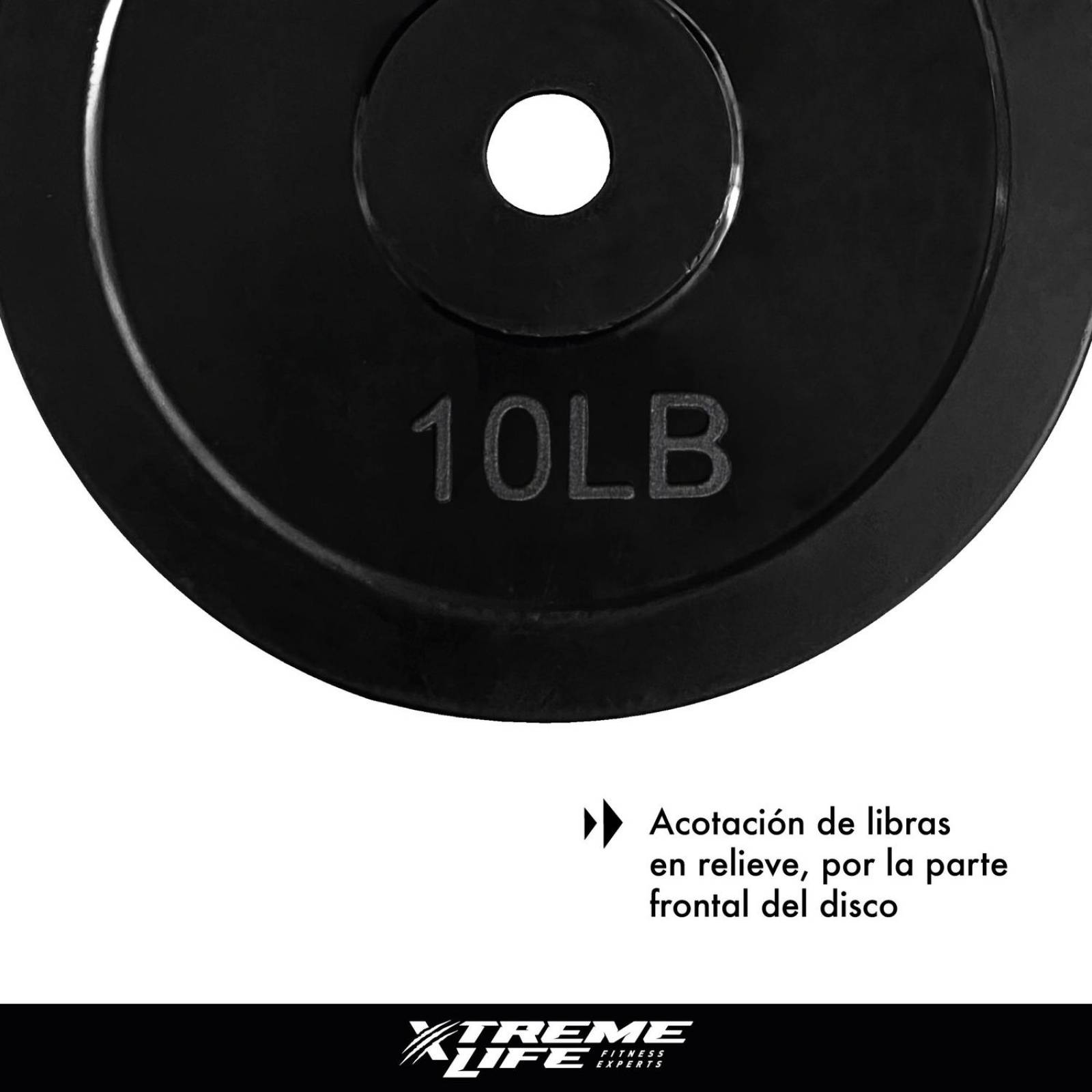 Discos Para Pesas Kit de 70 Lbs Recubiertos Ejercicio GYM Negro