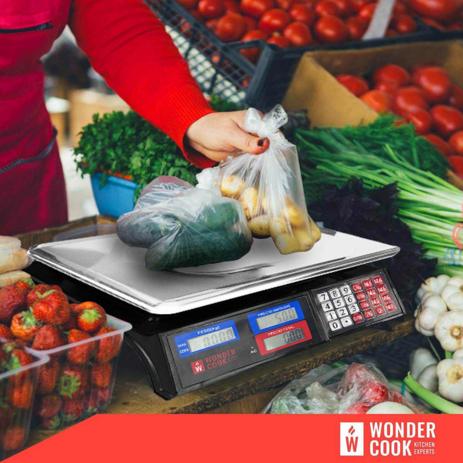 Bascula Digital Comercial 30 Kilos Recargable Tienda Negro 34 cm