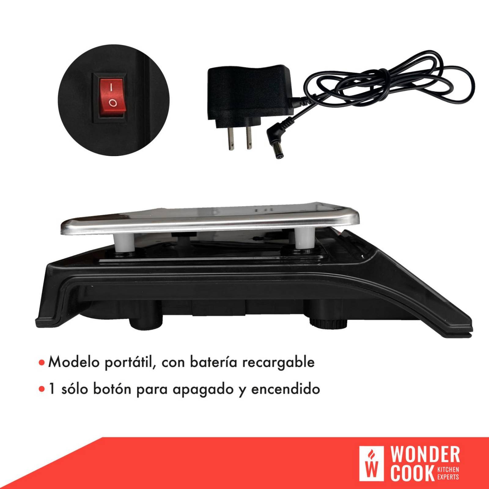 Bascula Digital Comercial 30 Kilos Recargable Tienda Negro 34 cm