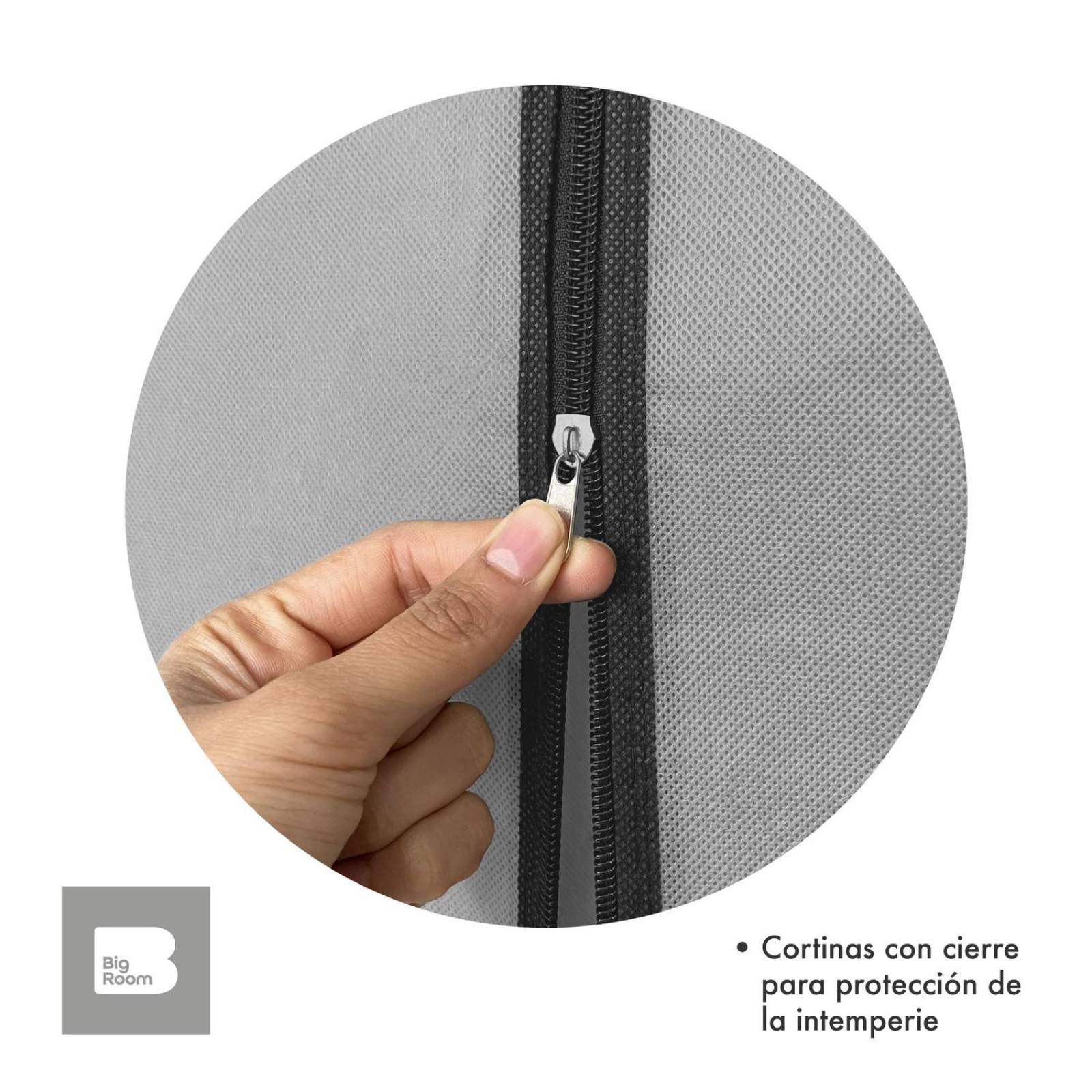 Closet Ropero Armable 3 Puertas Organizador Portátil Gris UNITALLA