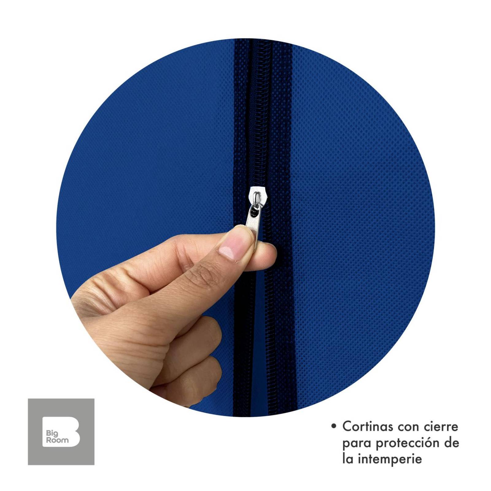 Closet Ropero Armable 3 Puertas Organizador Portátil Azul UNITALLA